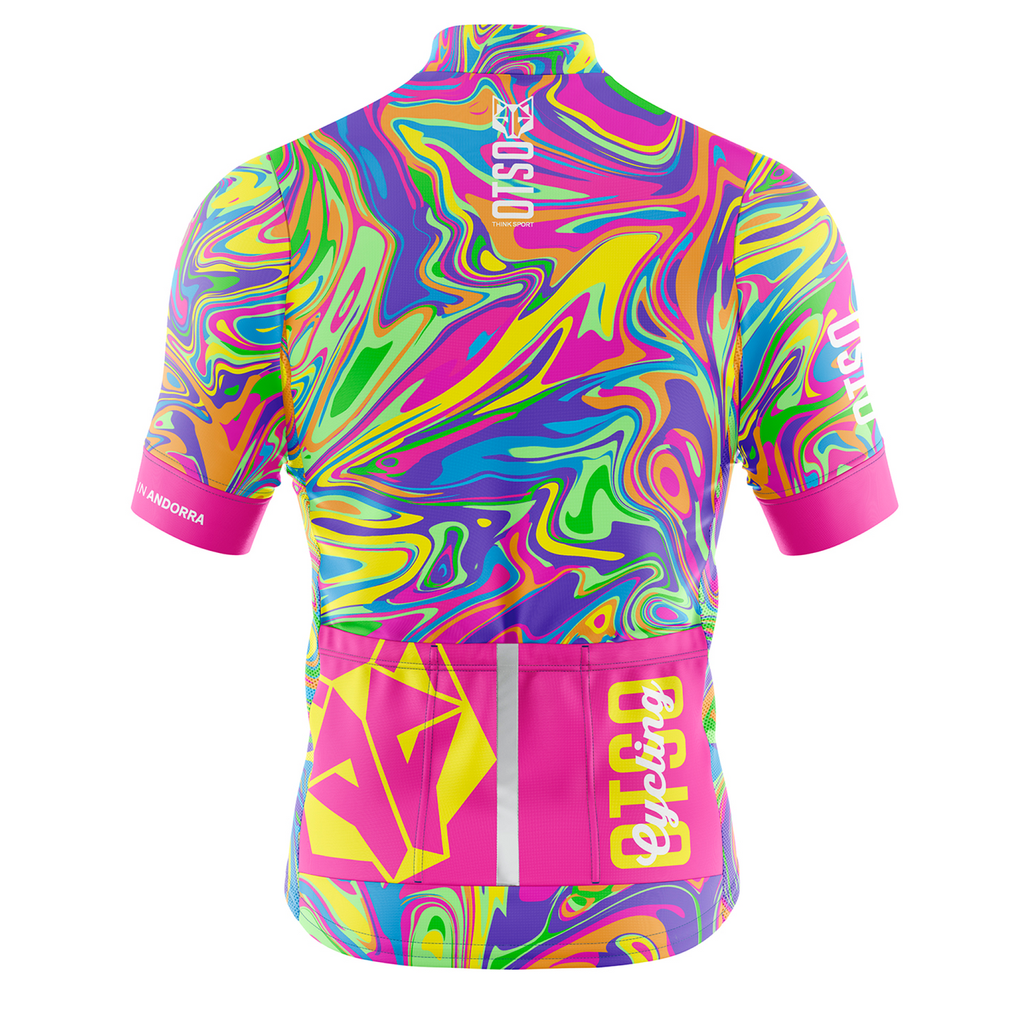 Camisola de ciclismo de manga curta para homem - Psychedelic (Outlet)