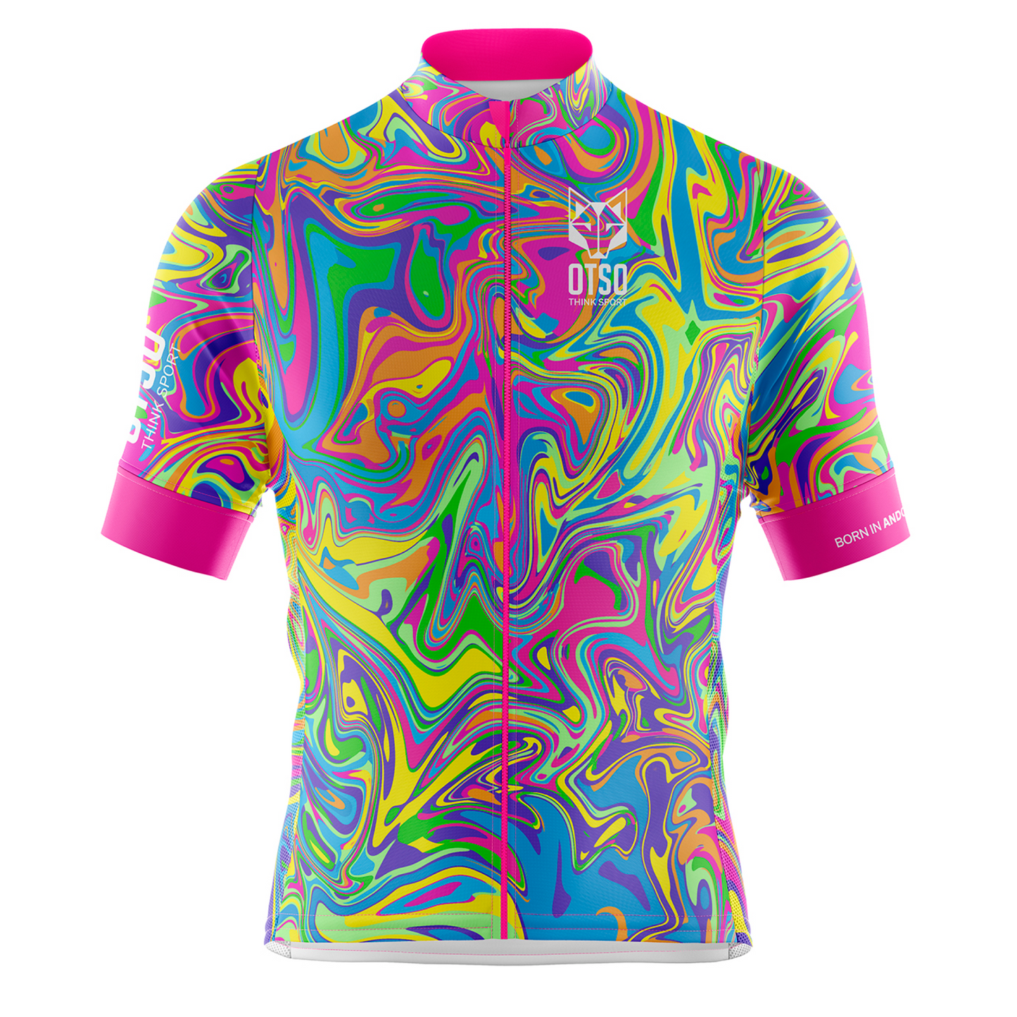 Camisola de ciclismo de manga curta para homem - Psychedelic (Outlet)