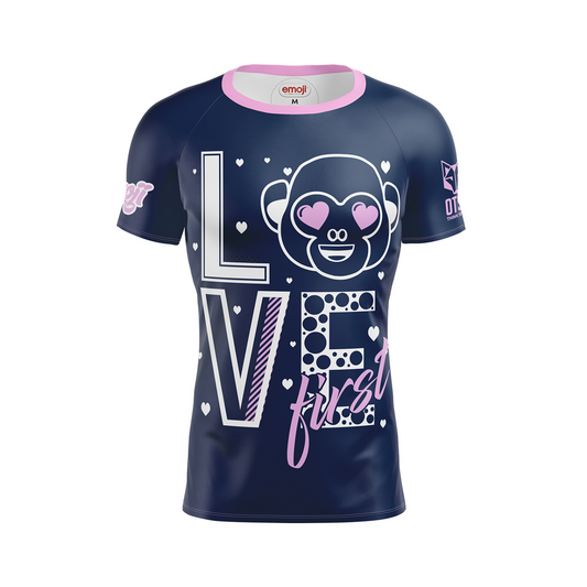 Camiseta manga curta masculina - Emoji Love First