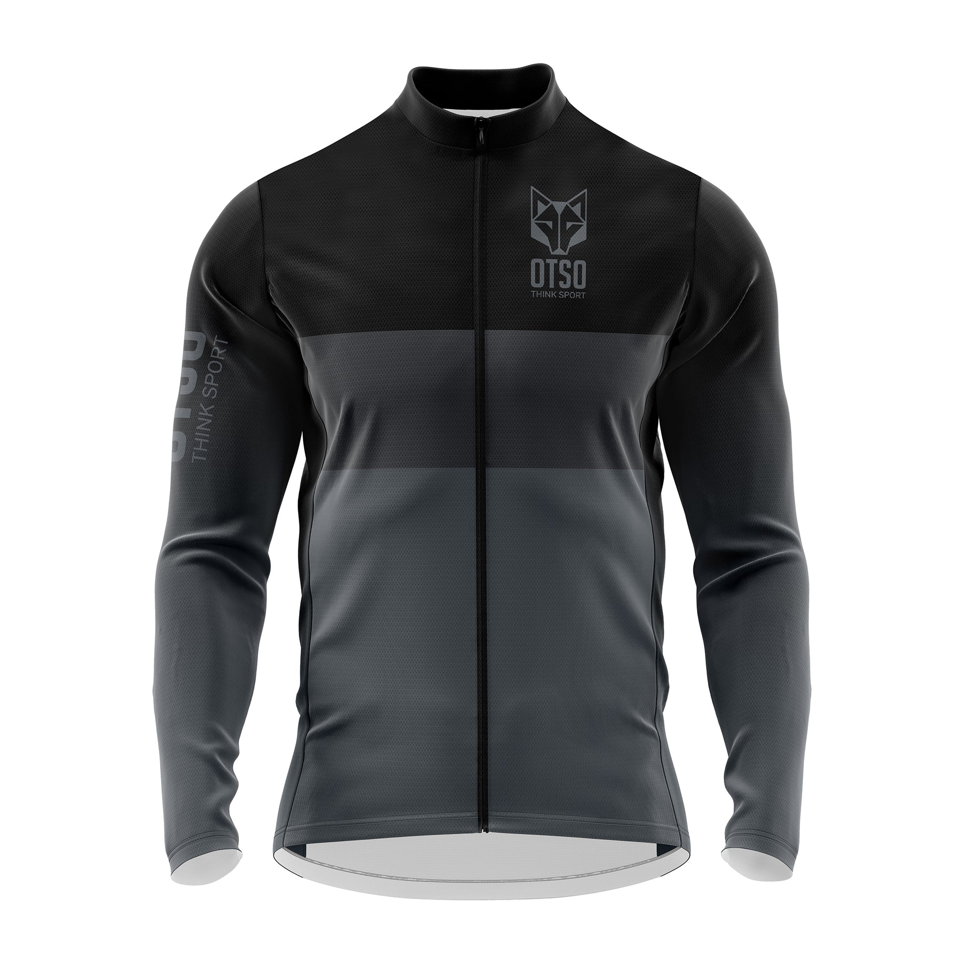 Maillot de ciclismo manga larga invierno hombre Black – OTSO