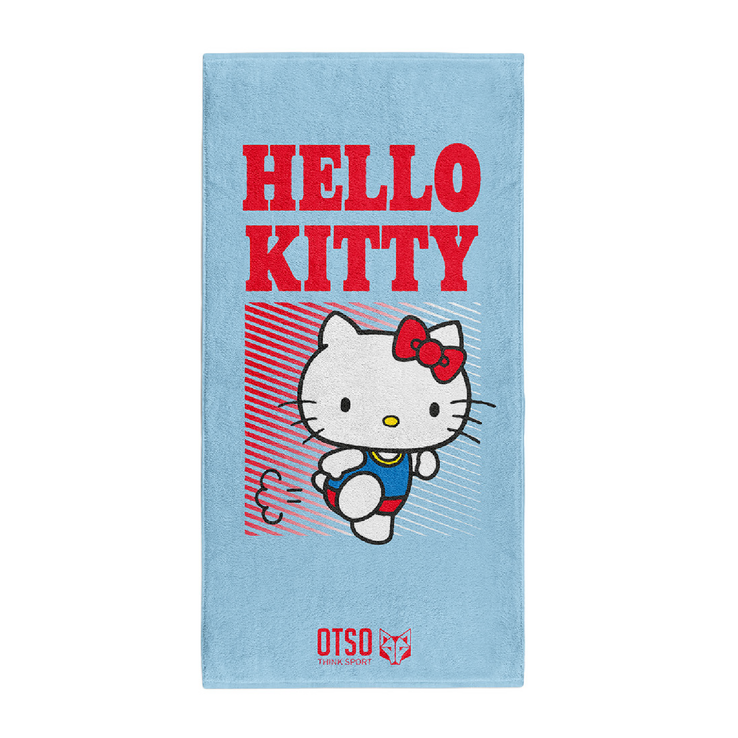 Microfiber Towel - Hello Kitty Stripes
