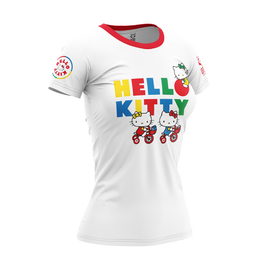 T-shirt de manga curta para meninas e mulheres - Hello Kitty Smile