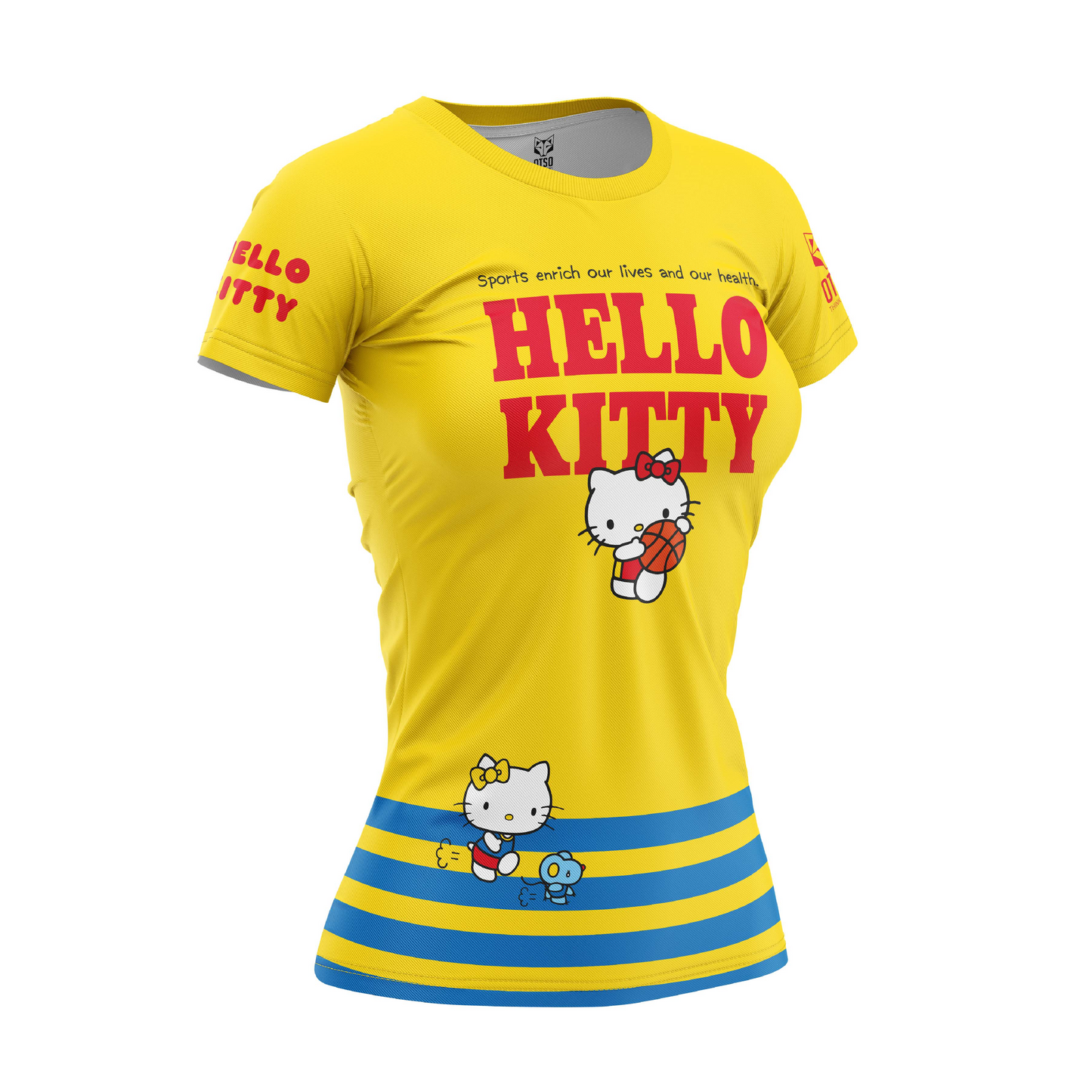 T-shirt de manga curta para menina e senhora - Hello Kitty Sports