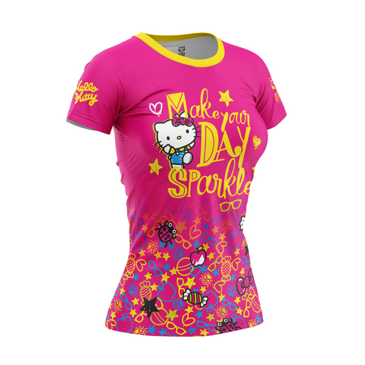 T-shirt de manga curta para menina e senhora - Hello Kitty Sparkle