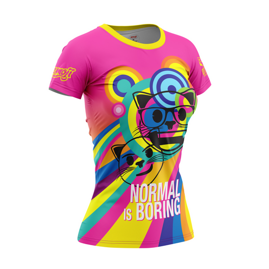Short Sleeve T-Shirt Women - Emoji Normal Is Boring