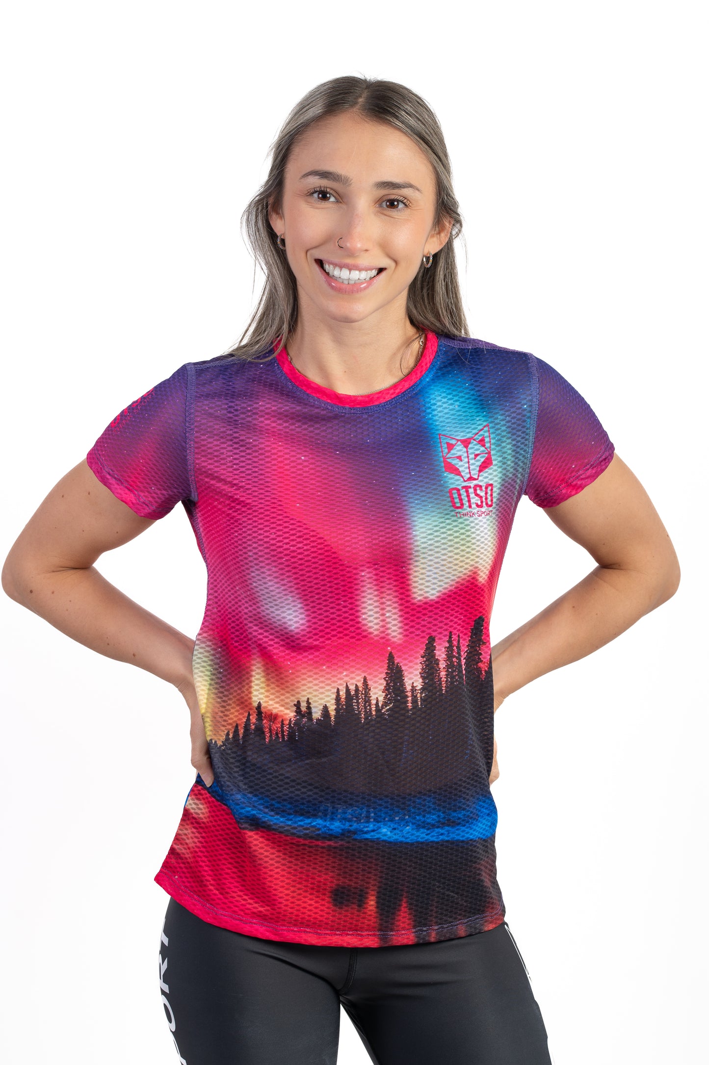 Short sleeve t-shirt women - Northern lights