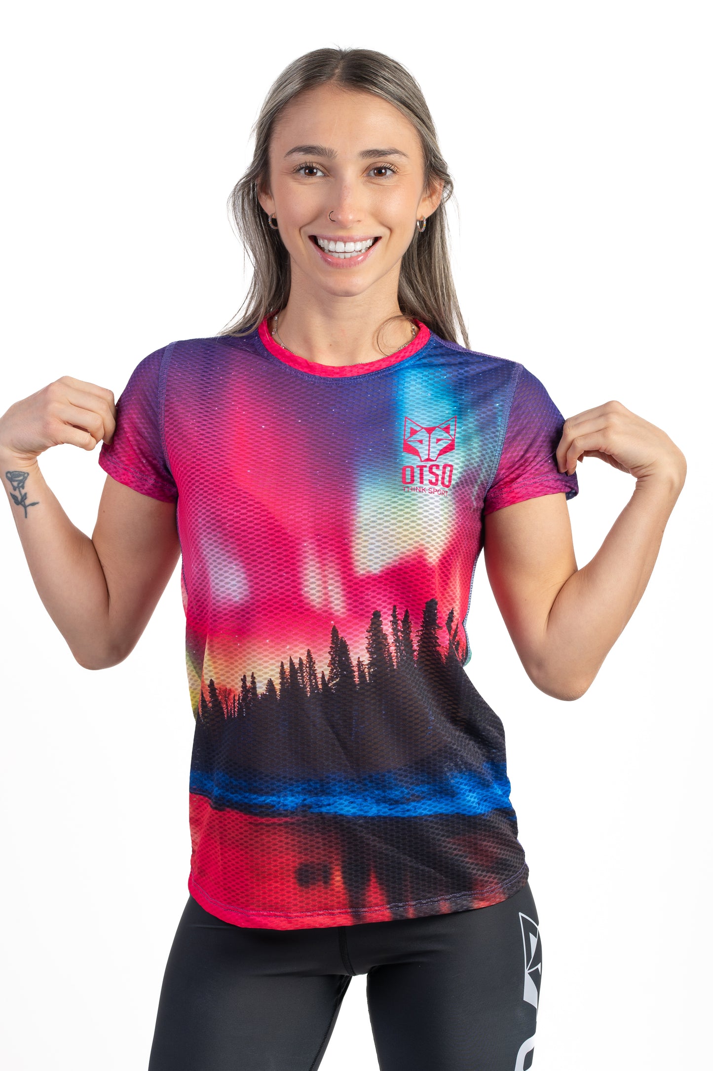 Short sleeve t-shirt women - Northern lights