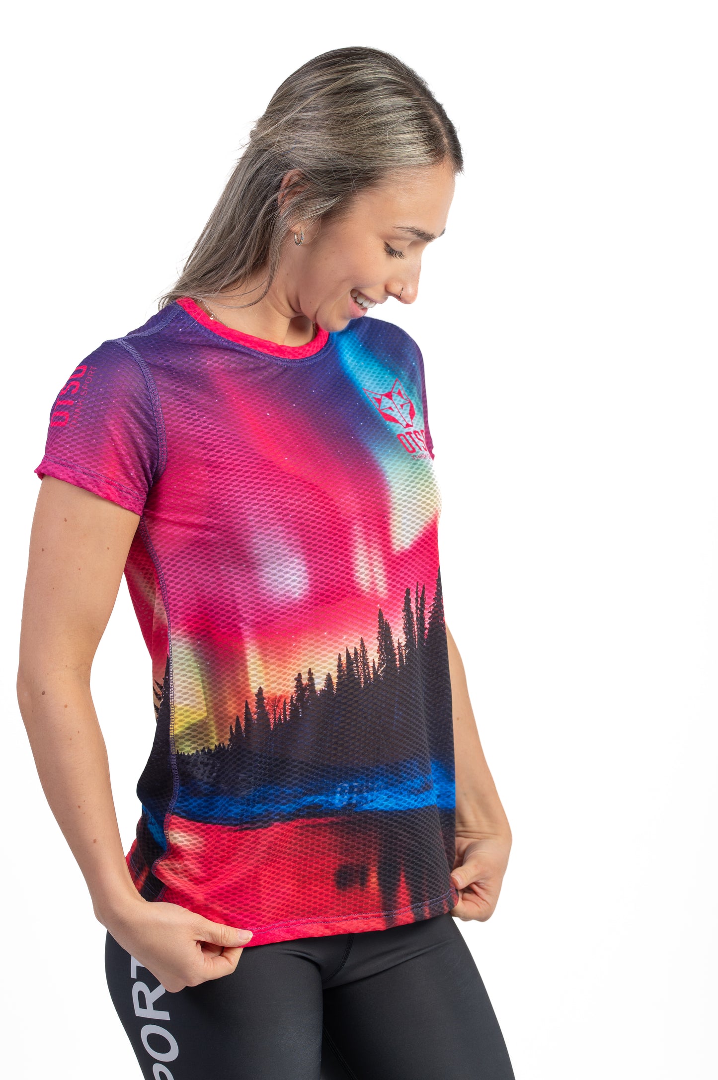 Short sleeve t-shirt women - Northern lights