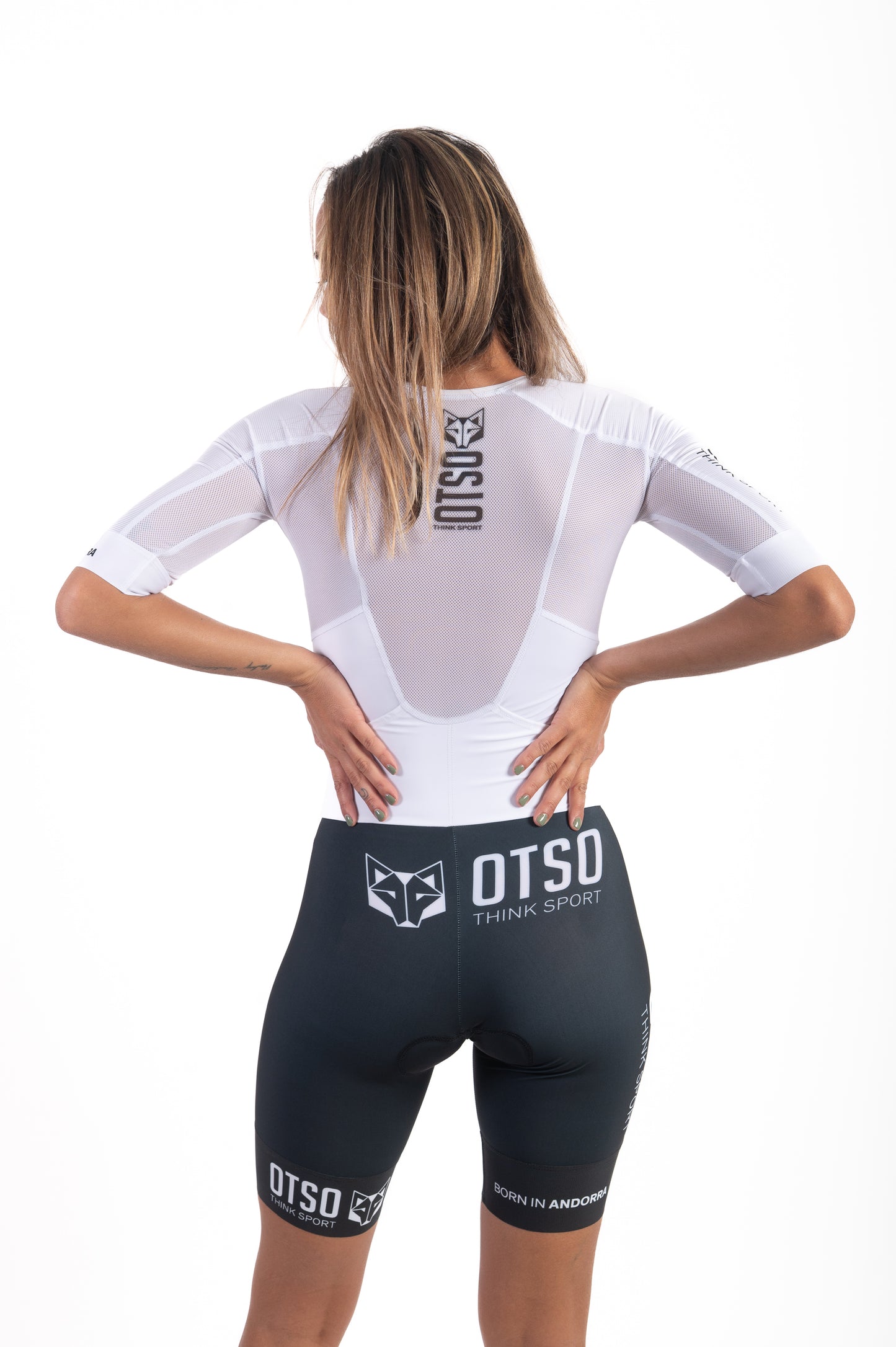 Women's triathlon suit - Black & white