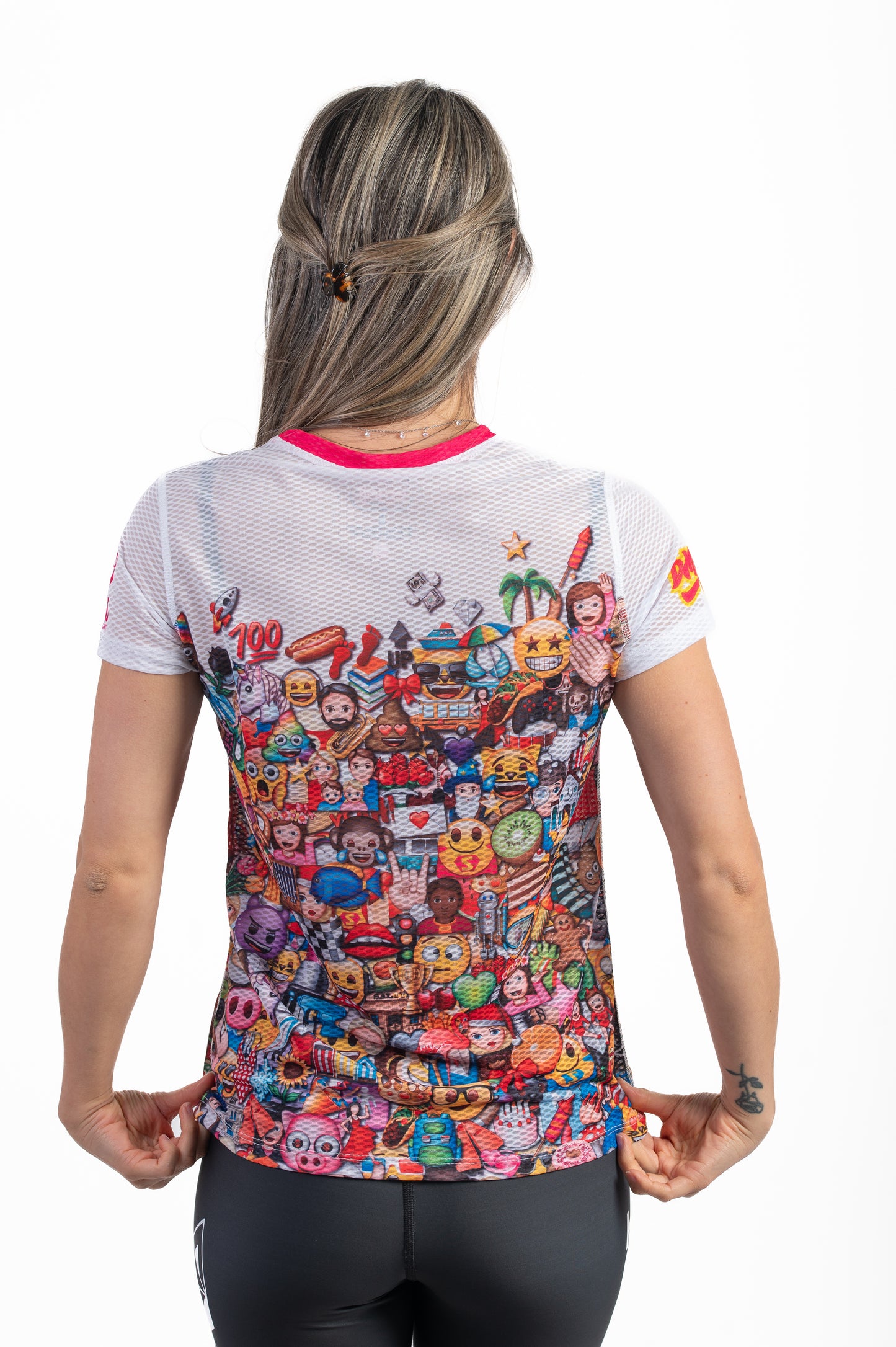 Camiseta manga curta feminina - Emoji Big Wave