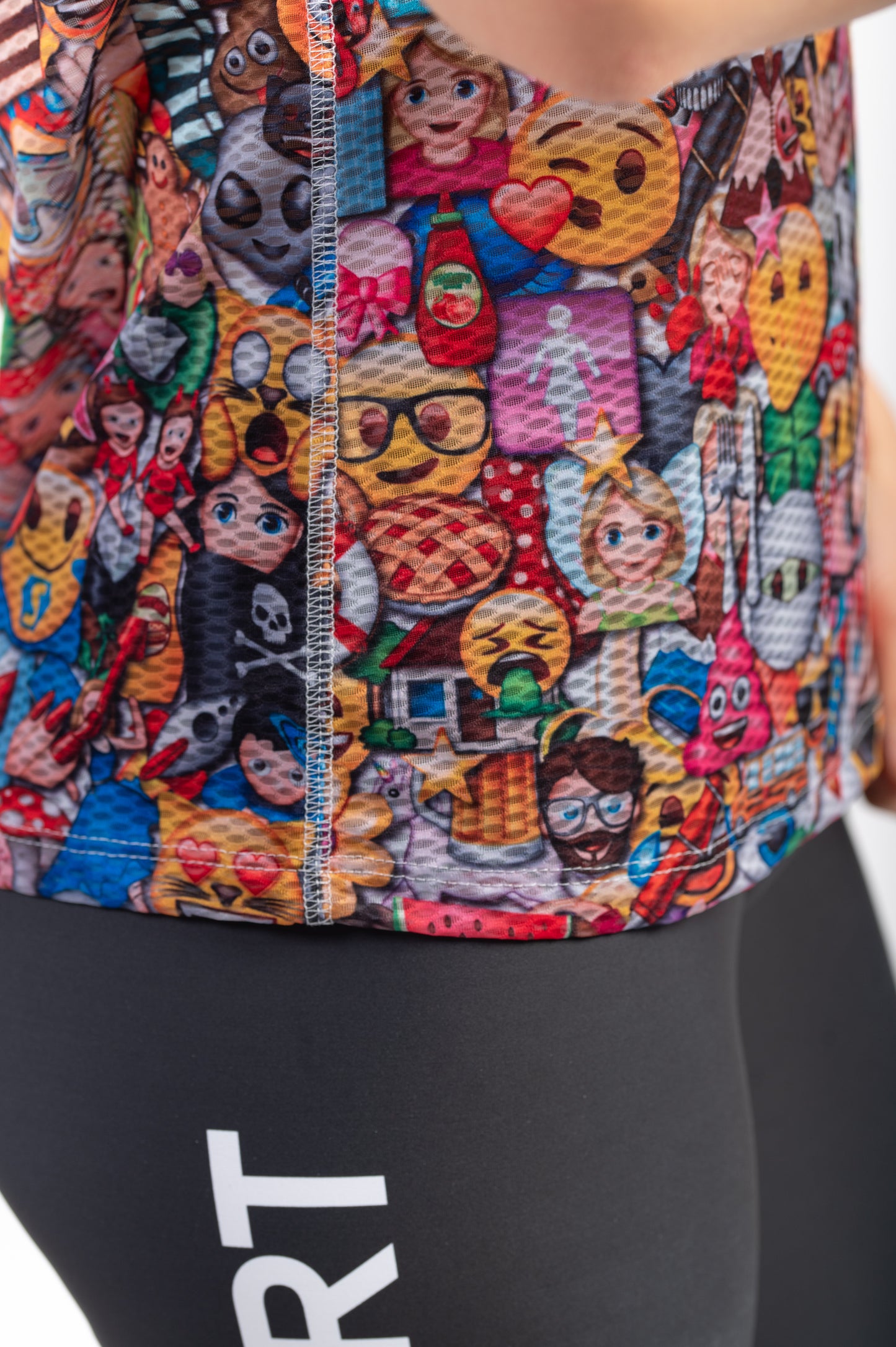 Camiseta manga curta feminina - Emoji Big Wave