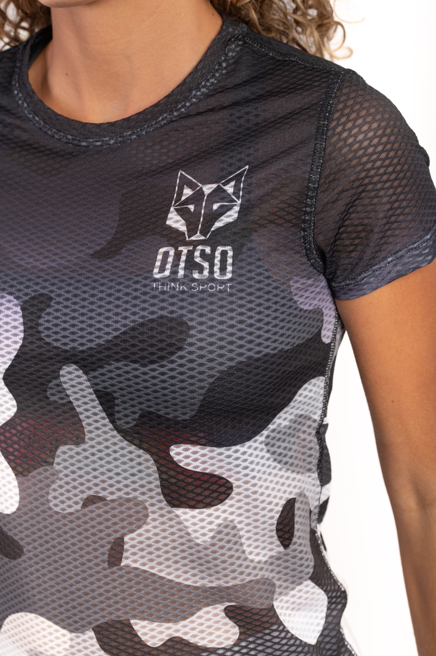 Camiseta manga corta mujer - Camo Grey