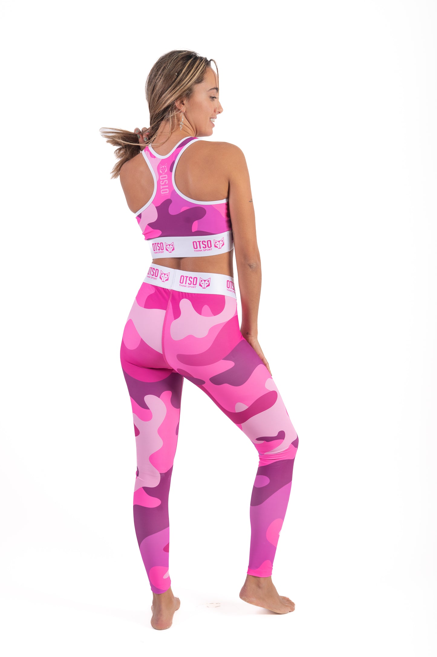Top esportiu - Camo Pink