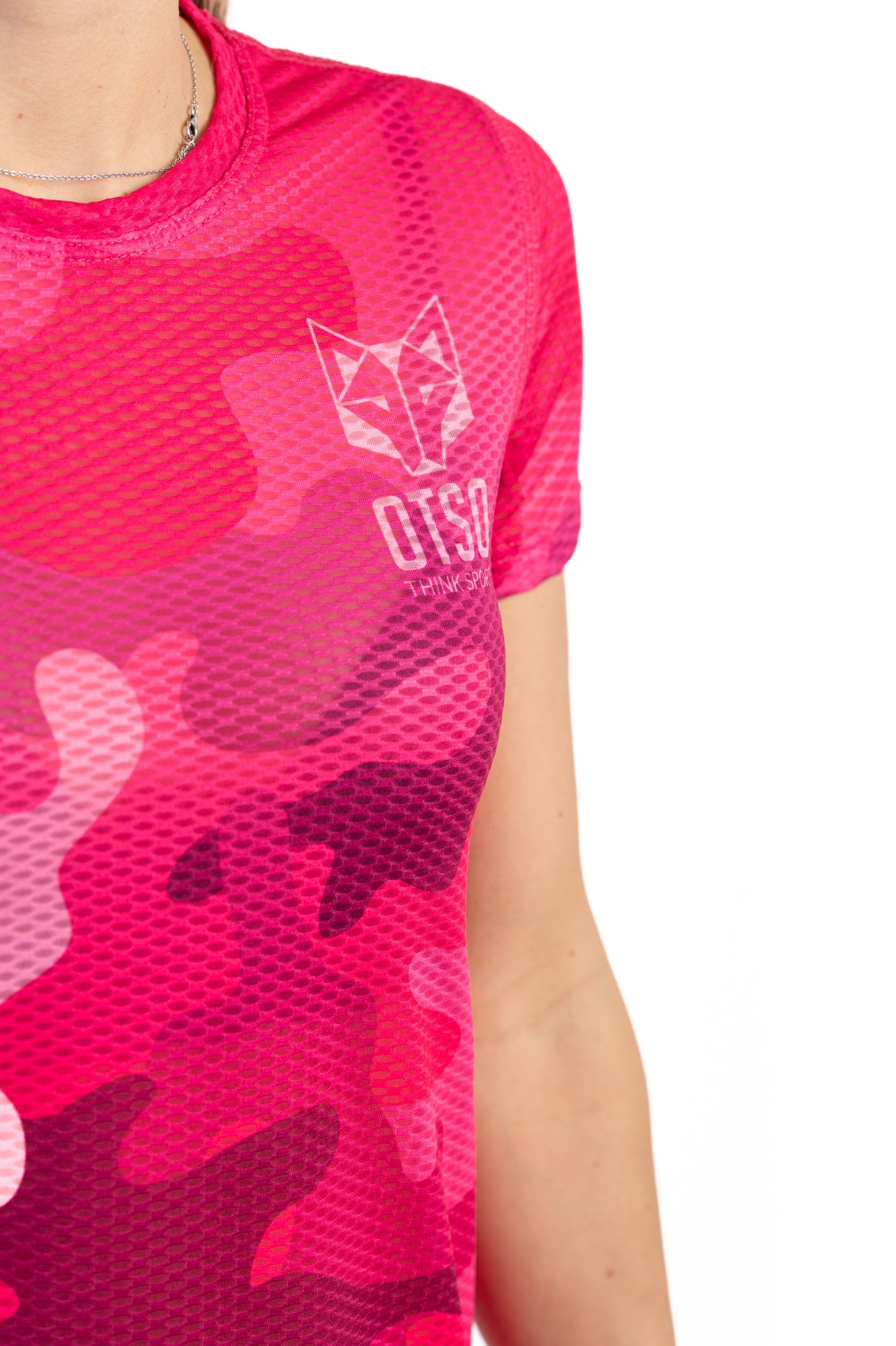 Short Sleeve T-Shirt Women - Camo Pink