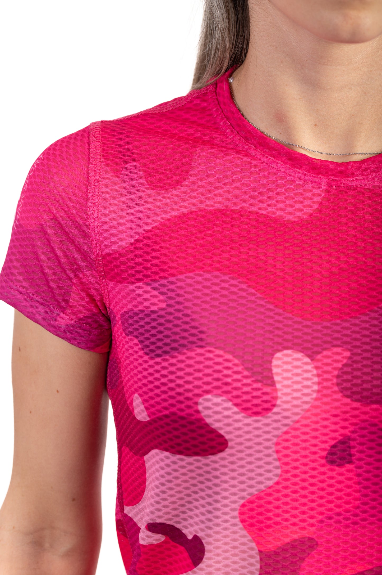 Short Sleeve T-Shirt Women - Camo Pink