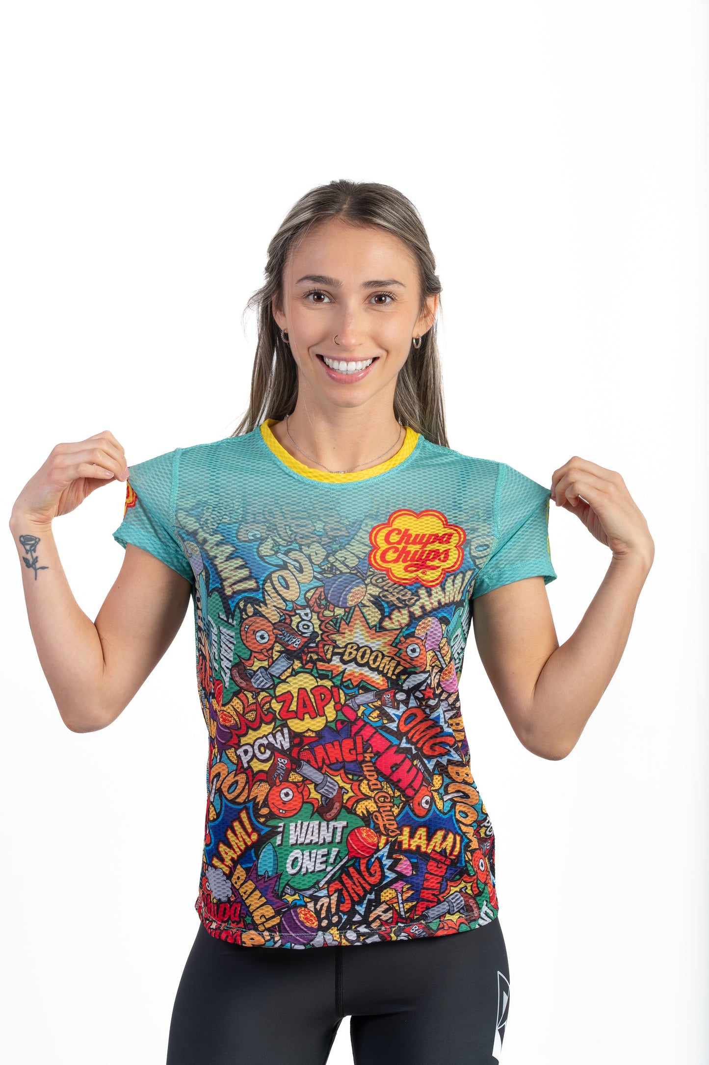 Camiseta manga curta mulher - Chupa Chups Comic