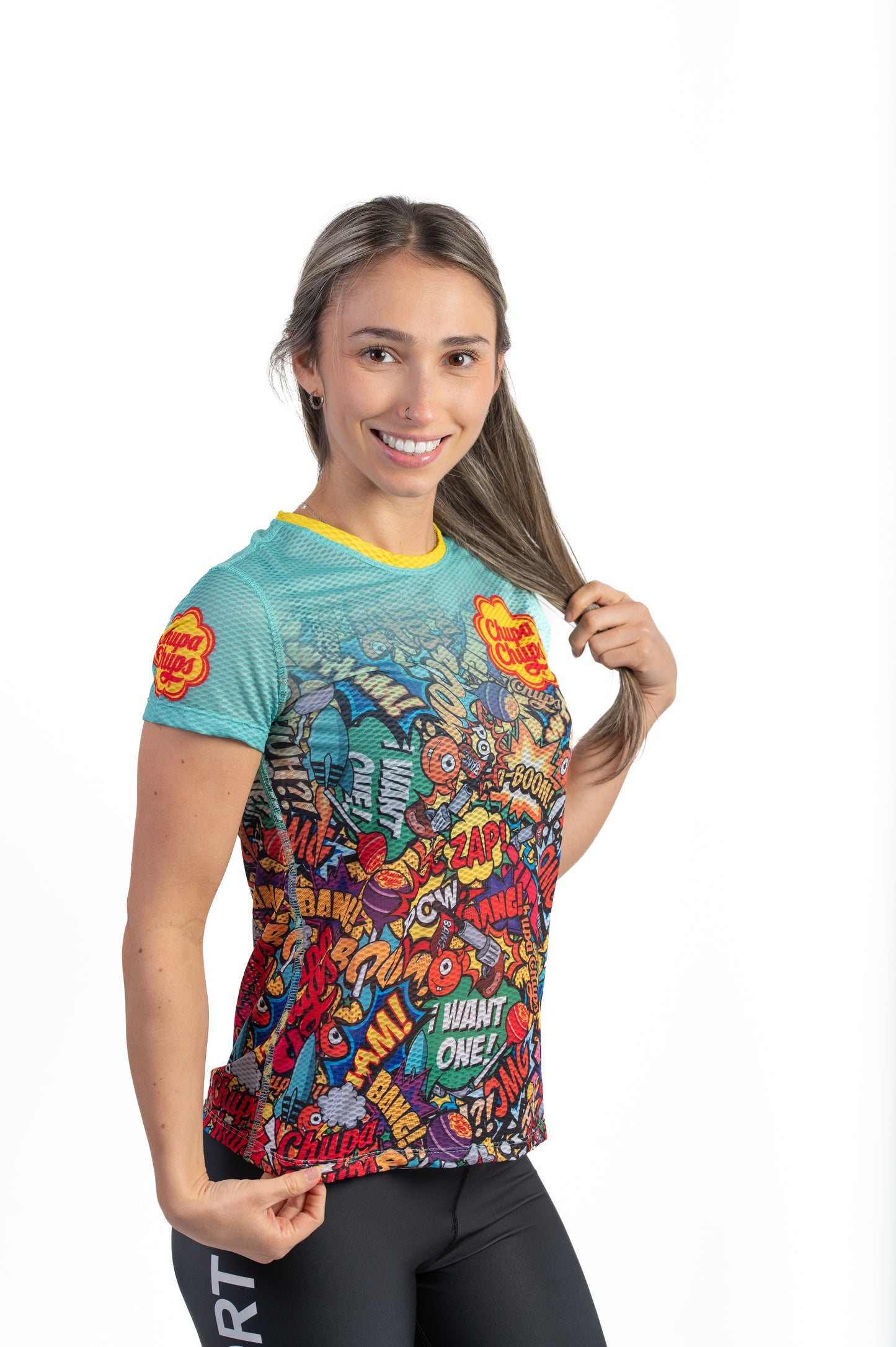 Camiseta manga curta mulher - Chupa Chups Comic