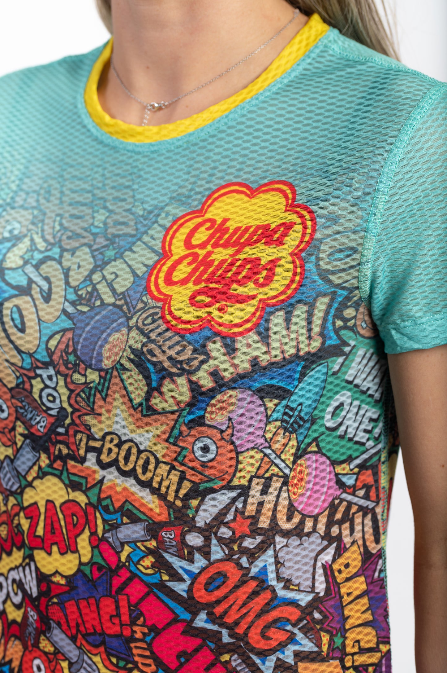 Camiseta manga curta mulher - Chupa Chups Comic