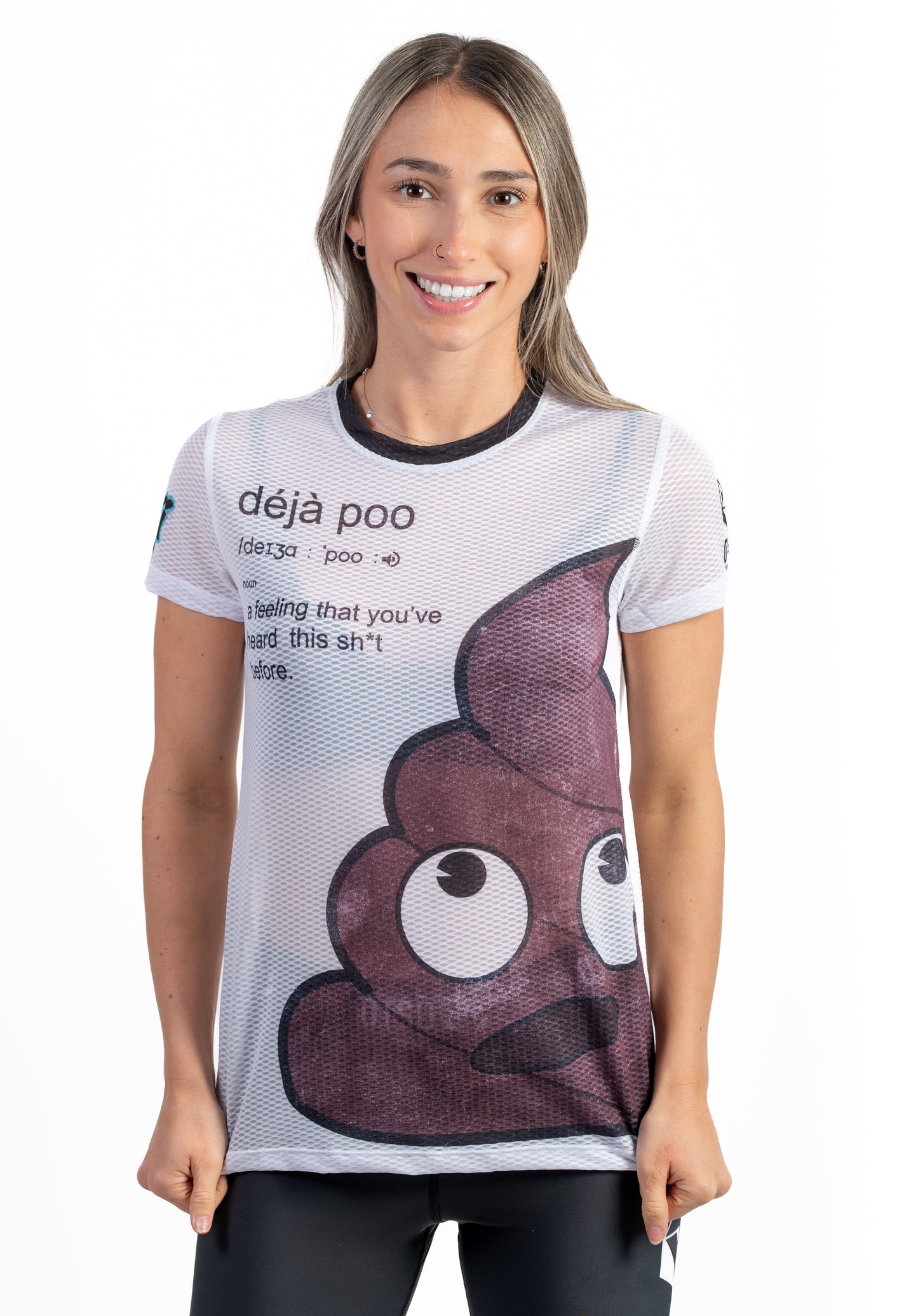 Short sleeve t-shirt women - Emoji Déjà Poo