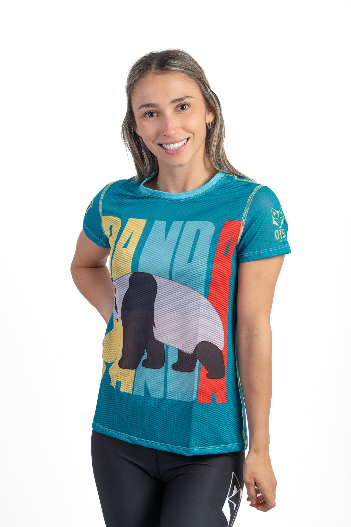 Camiseta manga curta feminina - Emoji Panda