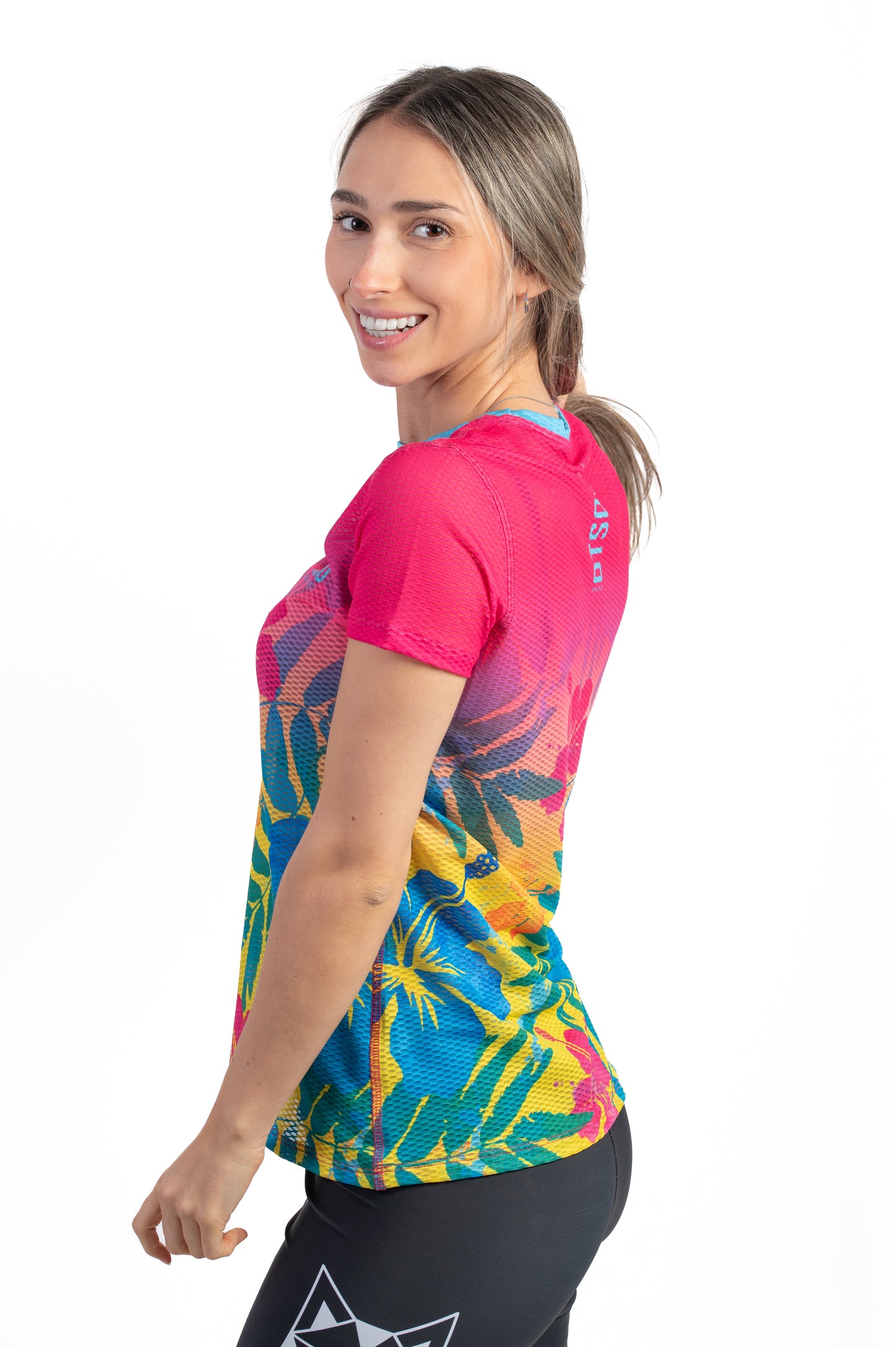 Camiseta manga corta mujer - Floral Pink