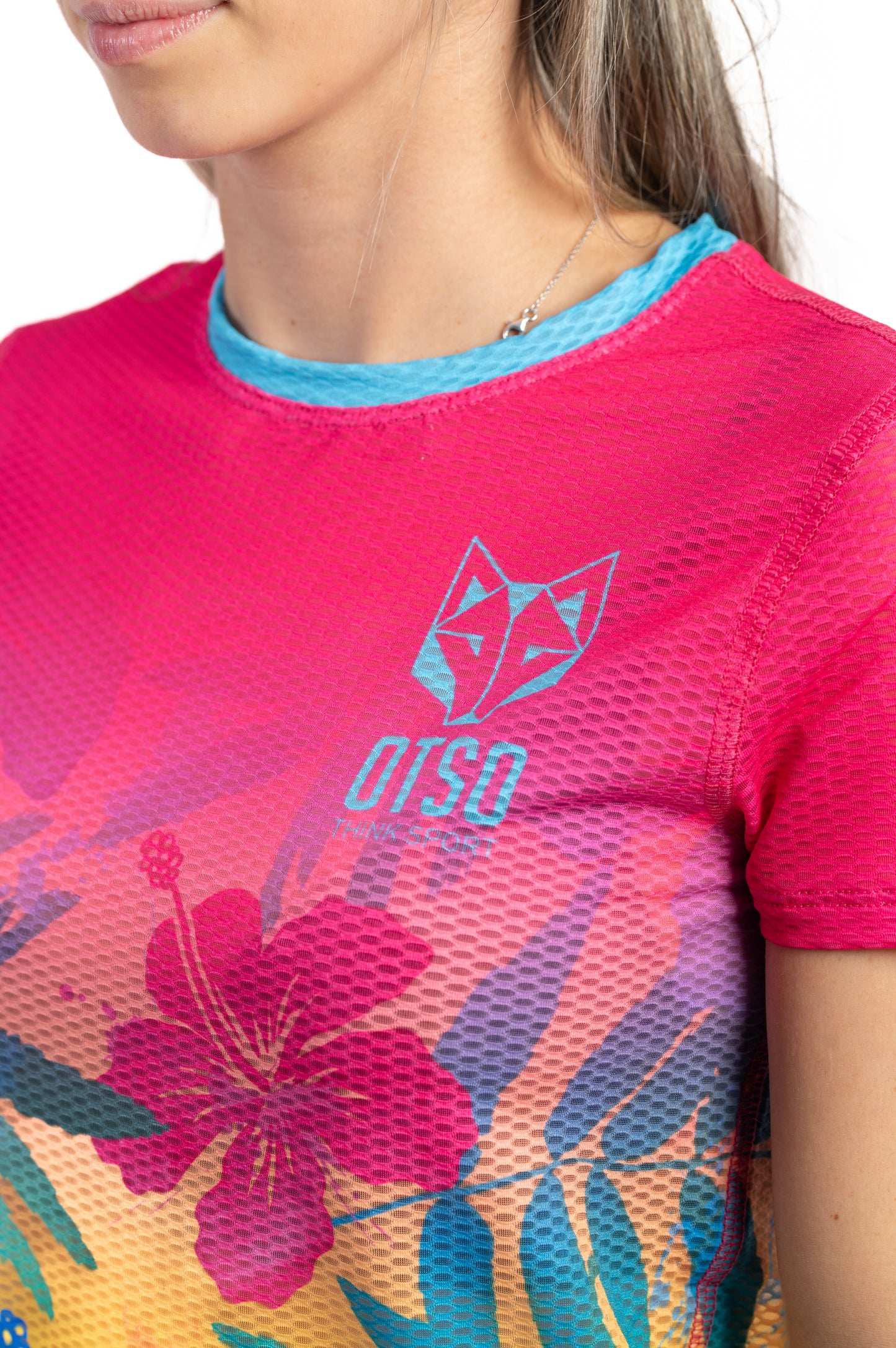 Camiseta manga corta mujer - Floral Pink