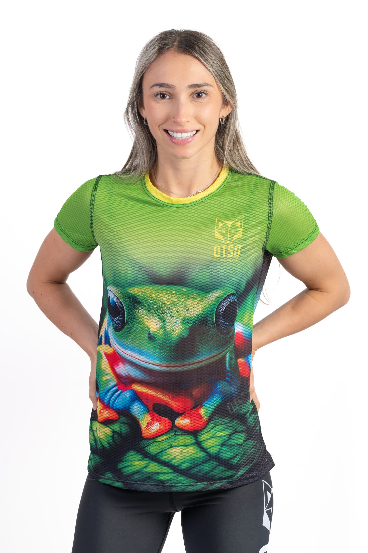 T-shirt de manga curta para mulher - Frog