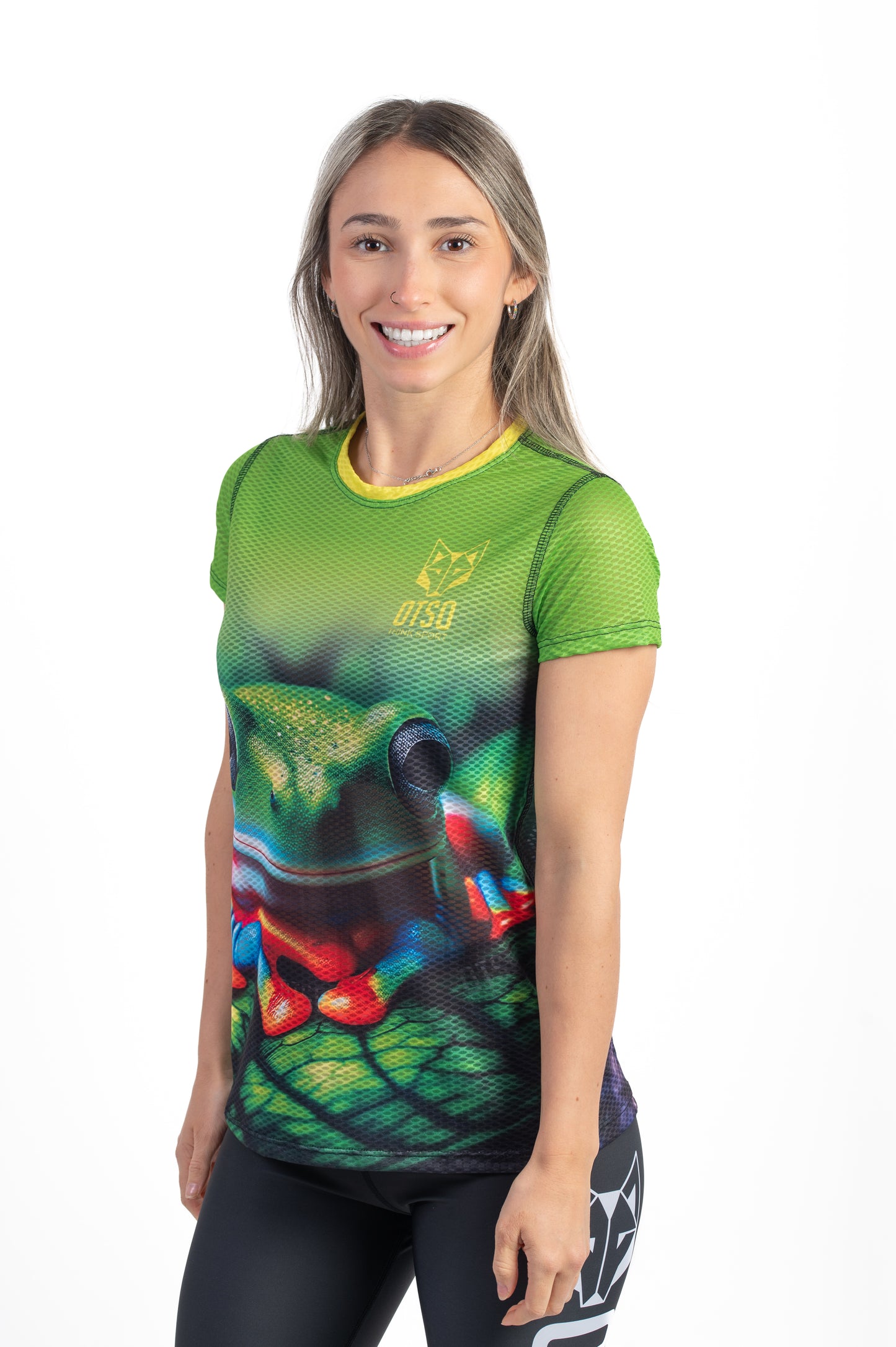 T-shirt de manga curta para mulher - Frog