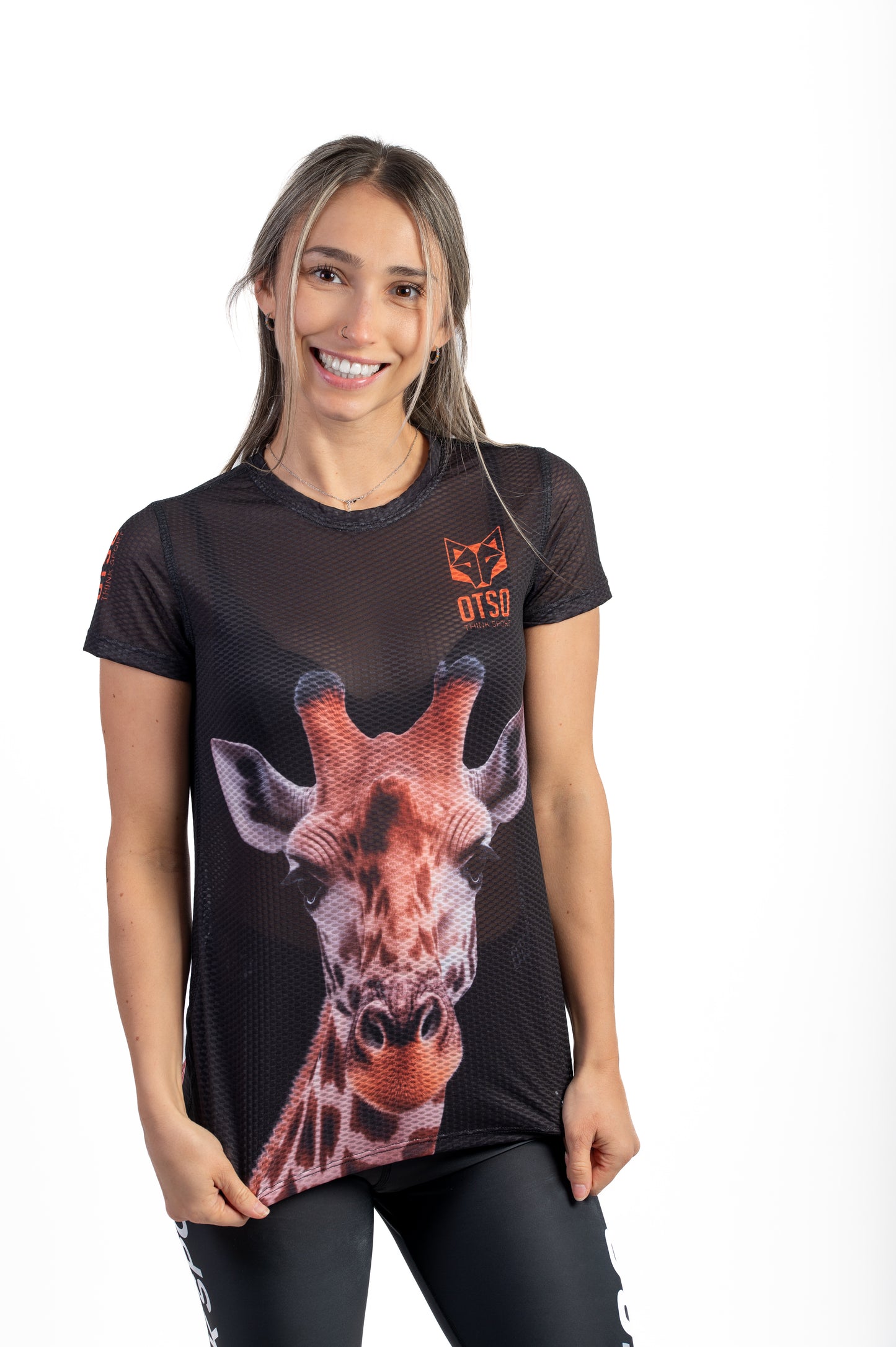 Short sleeve t-shirt women - Giraffe