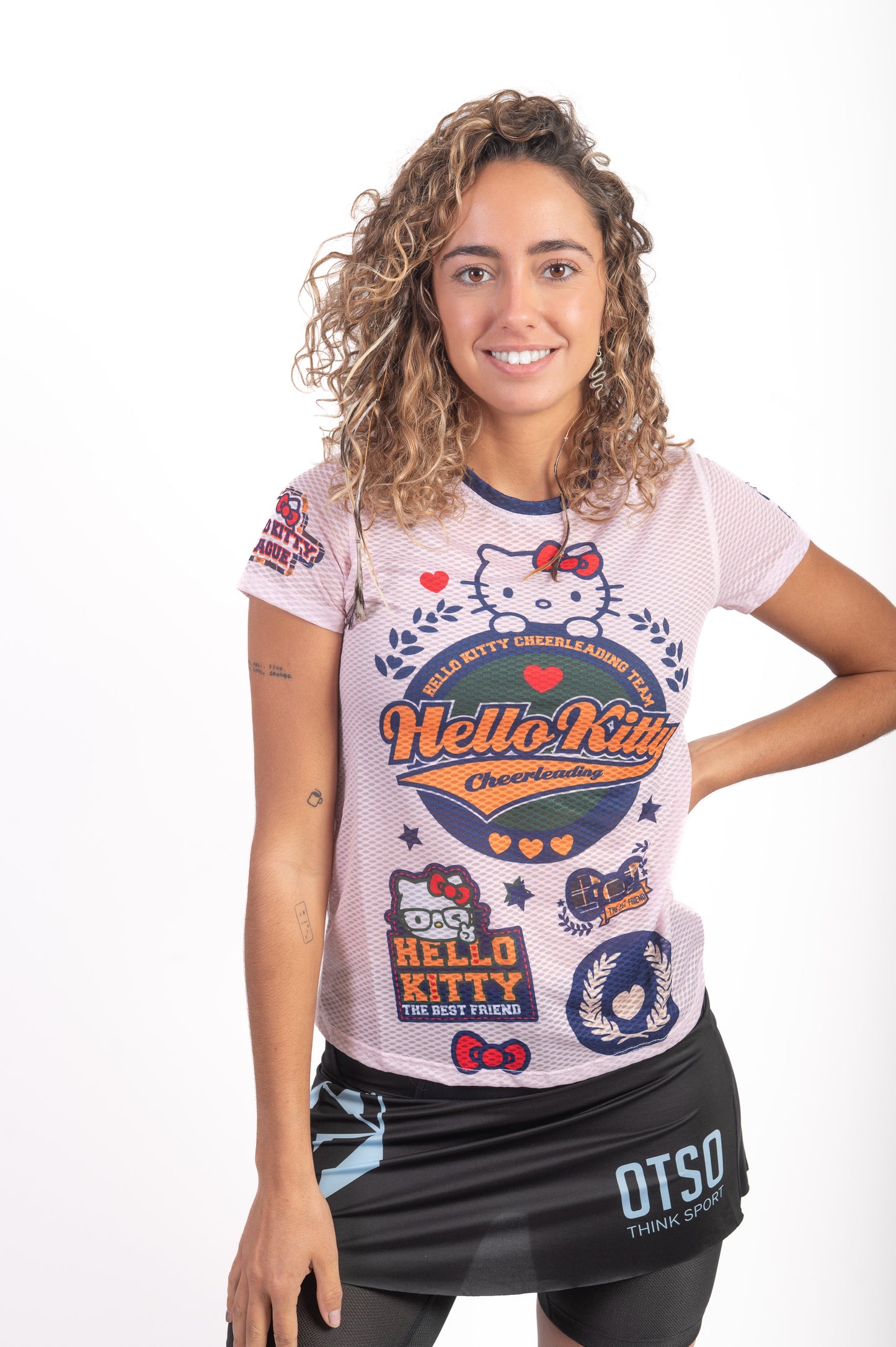T-shirt a manica corta per ragazze e donne - Hello Kitty Cheerleading