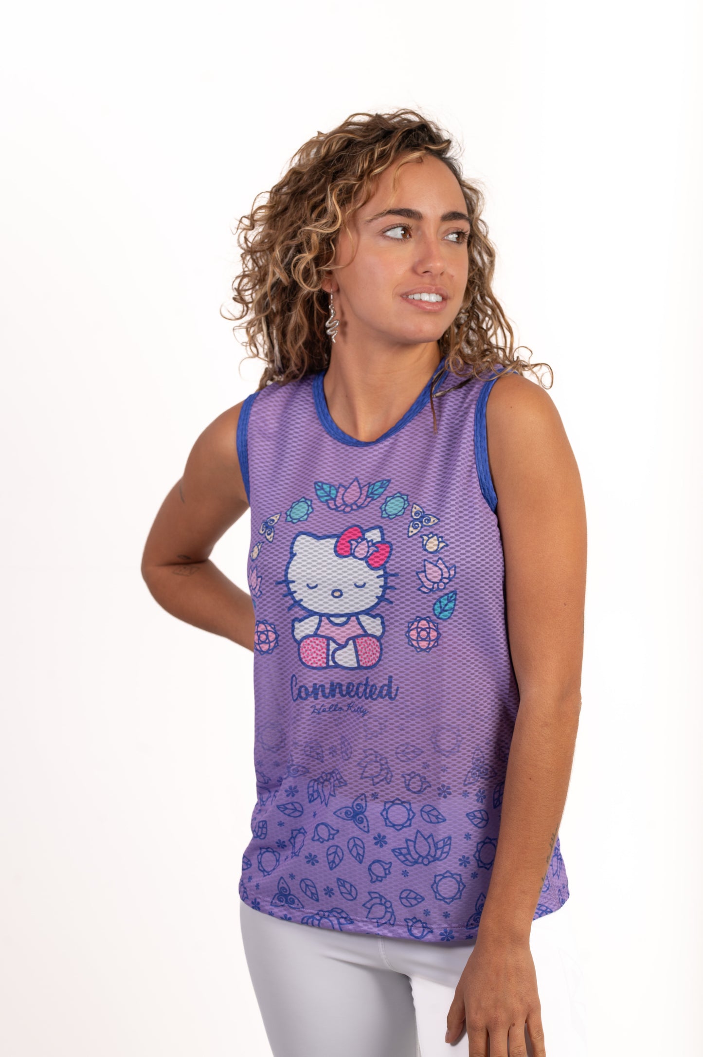 Sleeveless T-shirt for girls and women - Hello Kitty Connected