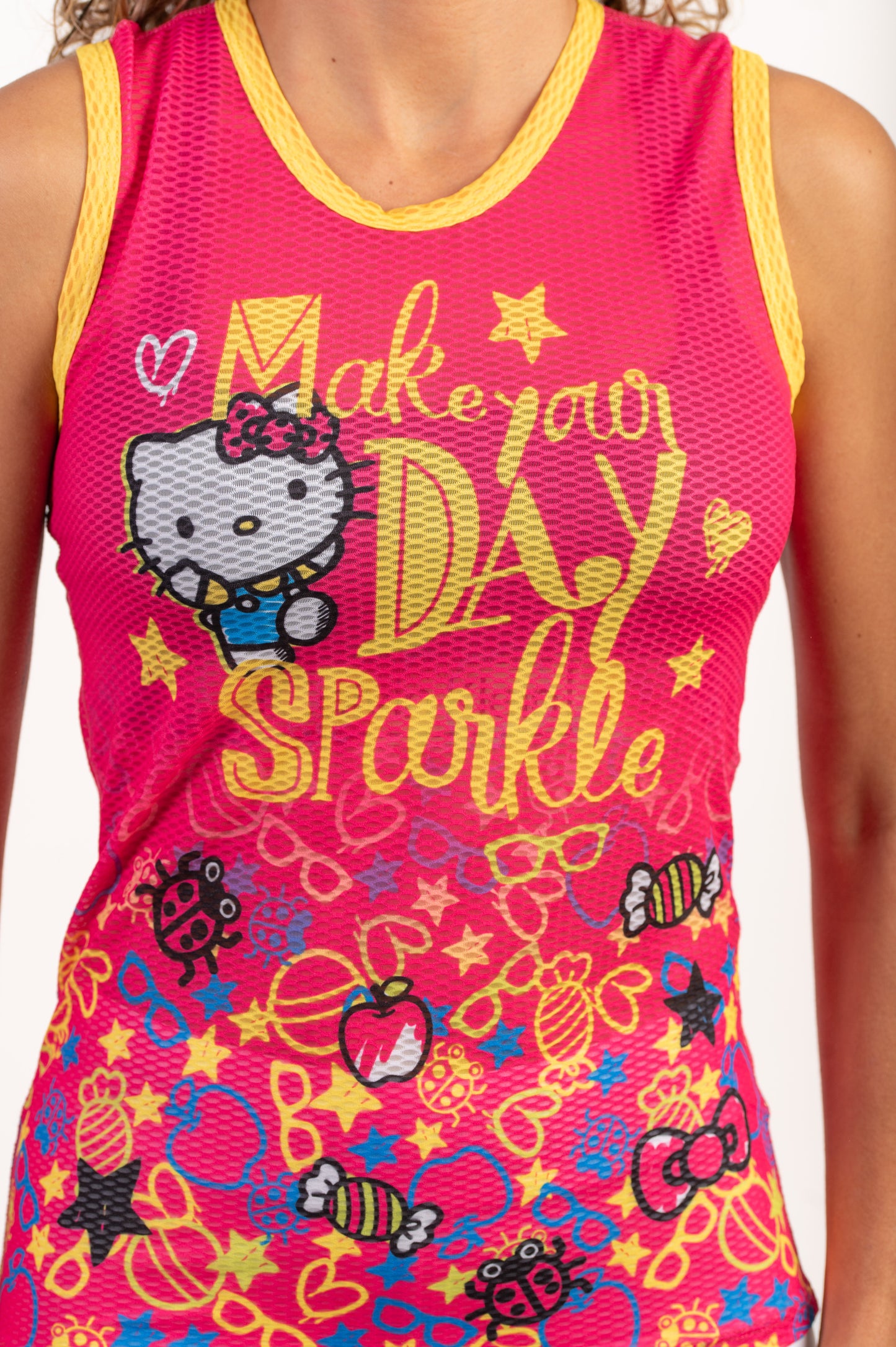 Sleeveless T-shirt for girls and women - Hello Kitty Sparkle