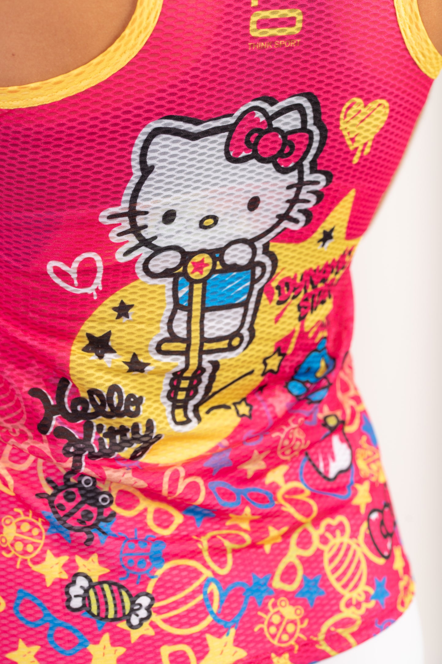 Sleeveless T-shirt for girls and women - Hello Kitty Sparkle
