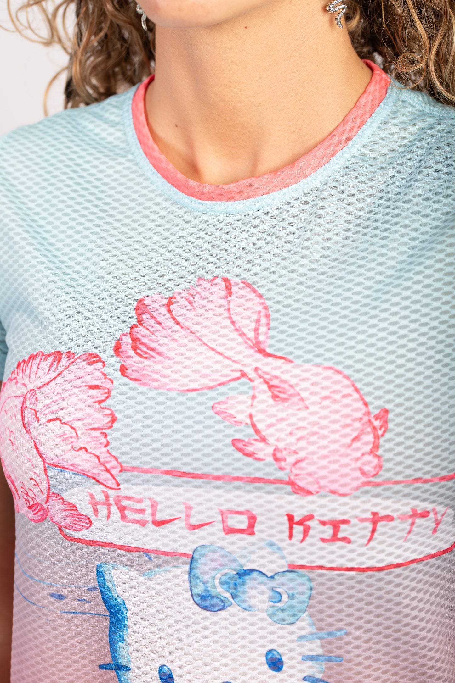 Camiseta manga corta niña y mujer - Hello Kitty Wave