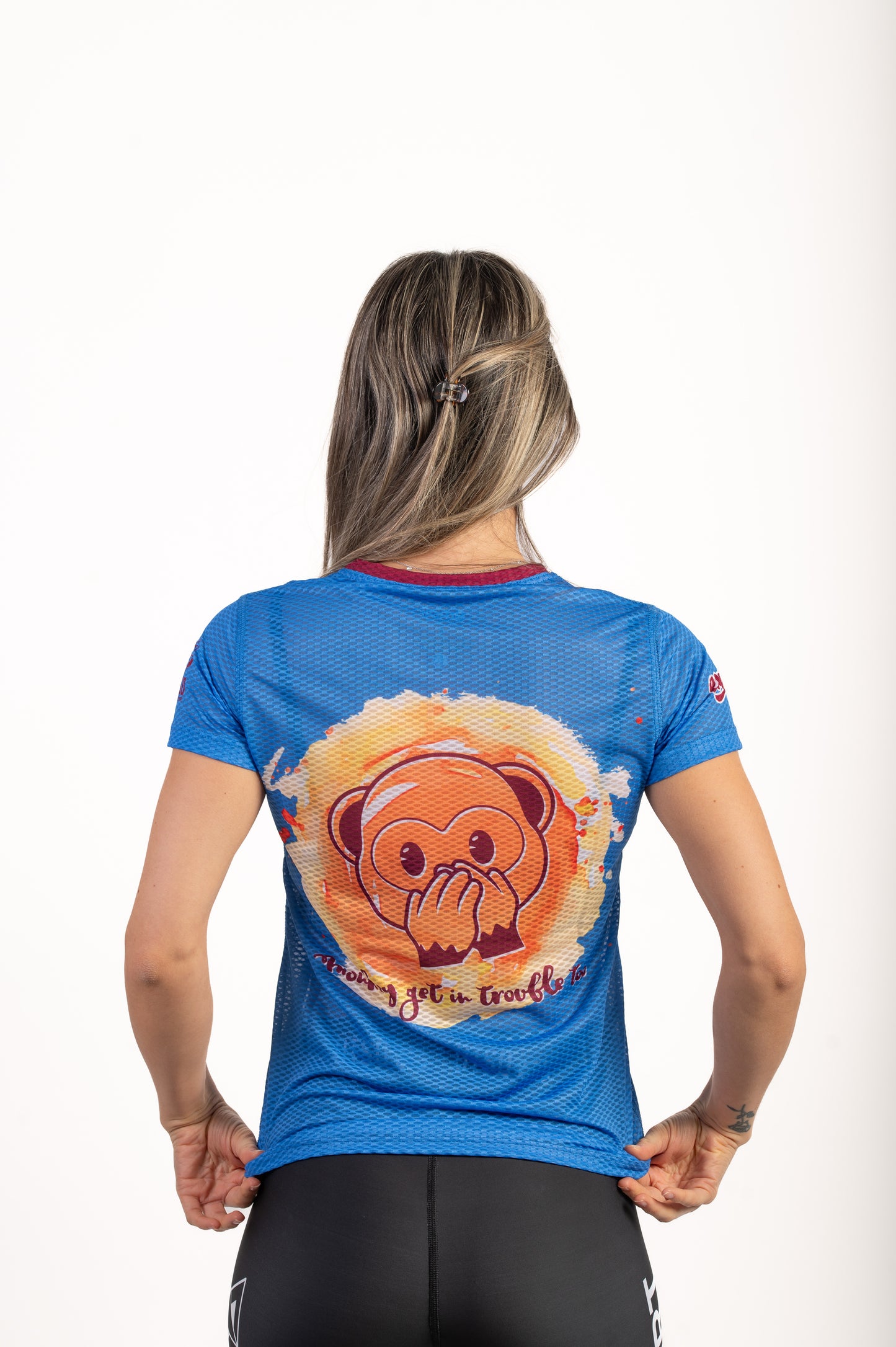 Camiseta manga corta mujer - Emoji Monkey See