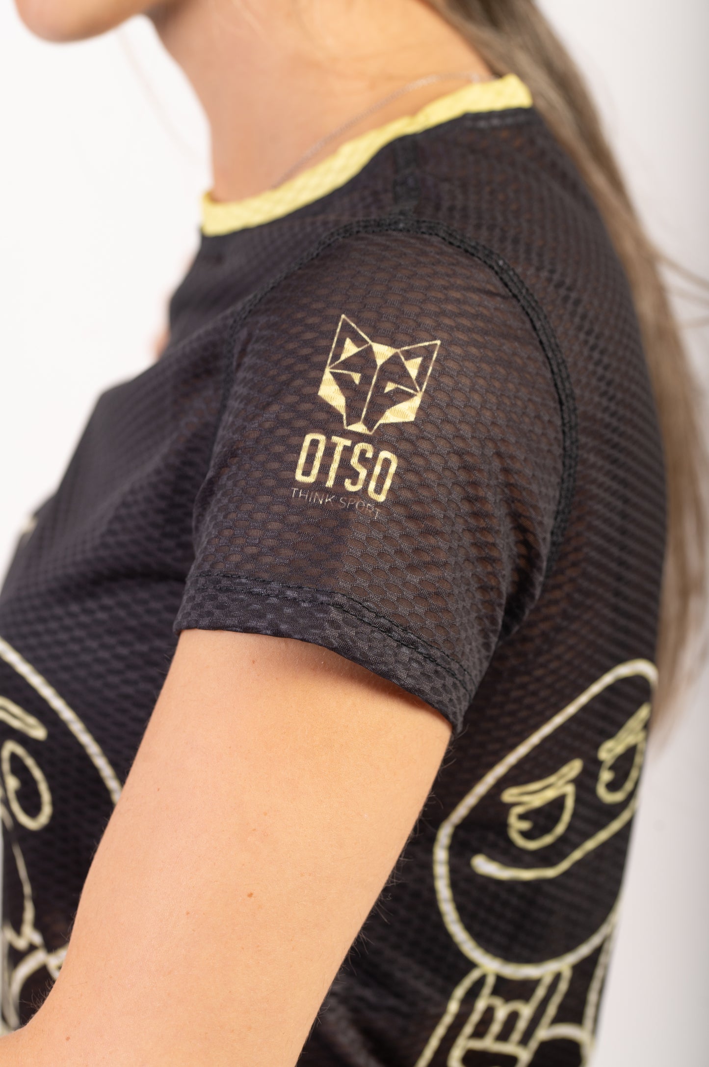 Camiseta manga curta feminina - Emoji Neon Faces