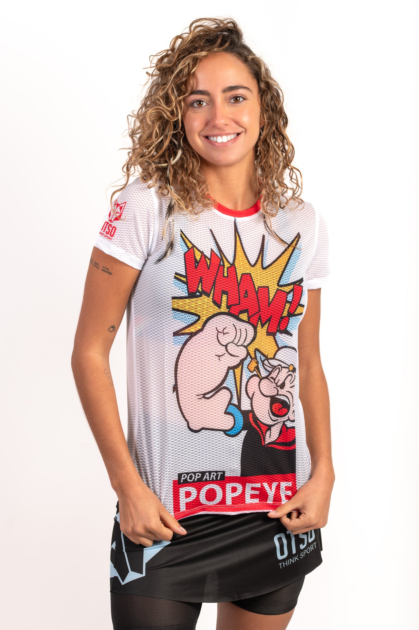 Camiseta manga corta mujer - Popeye Pop Art