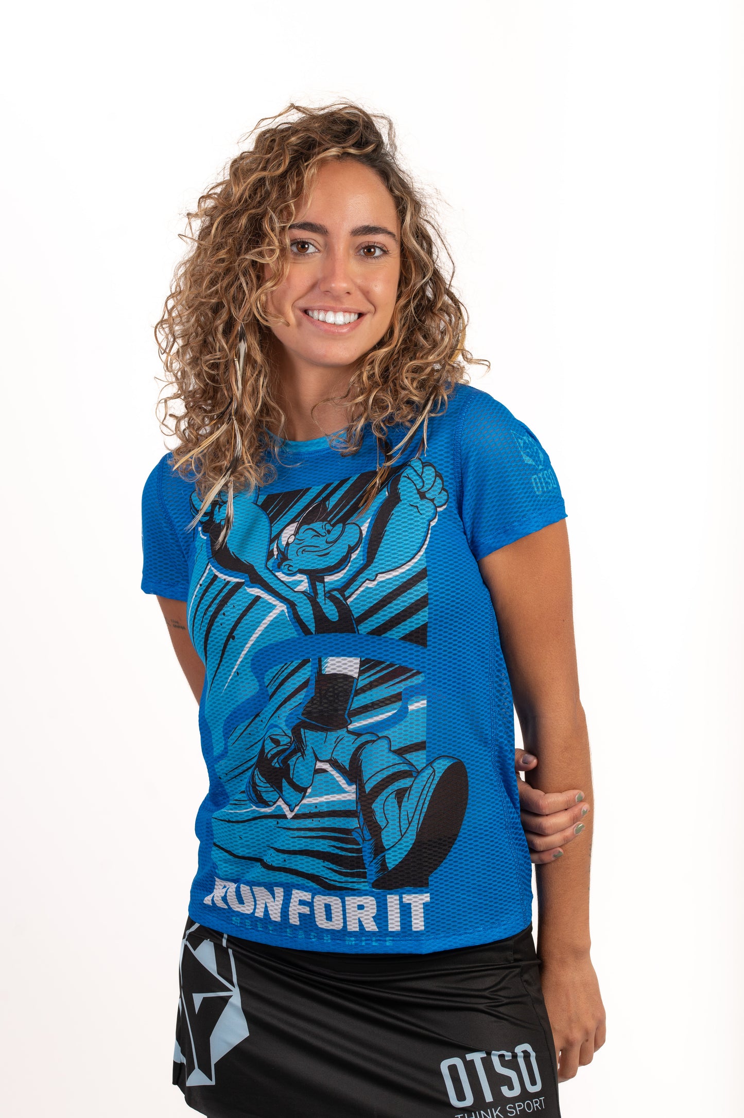 Camiseta manga corta mujer - Popeye Run For It