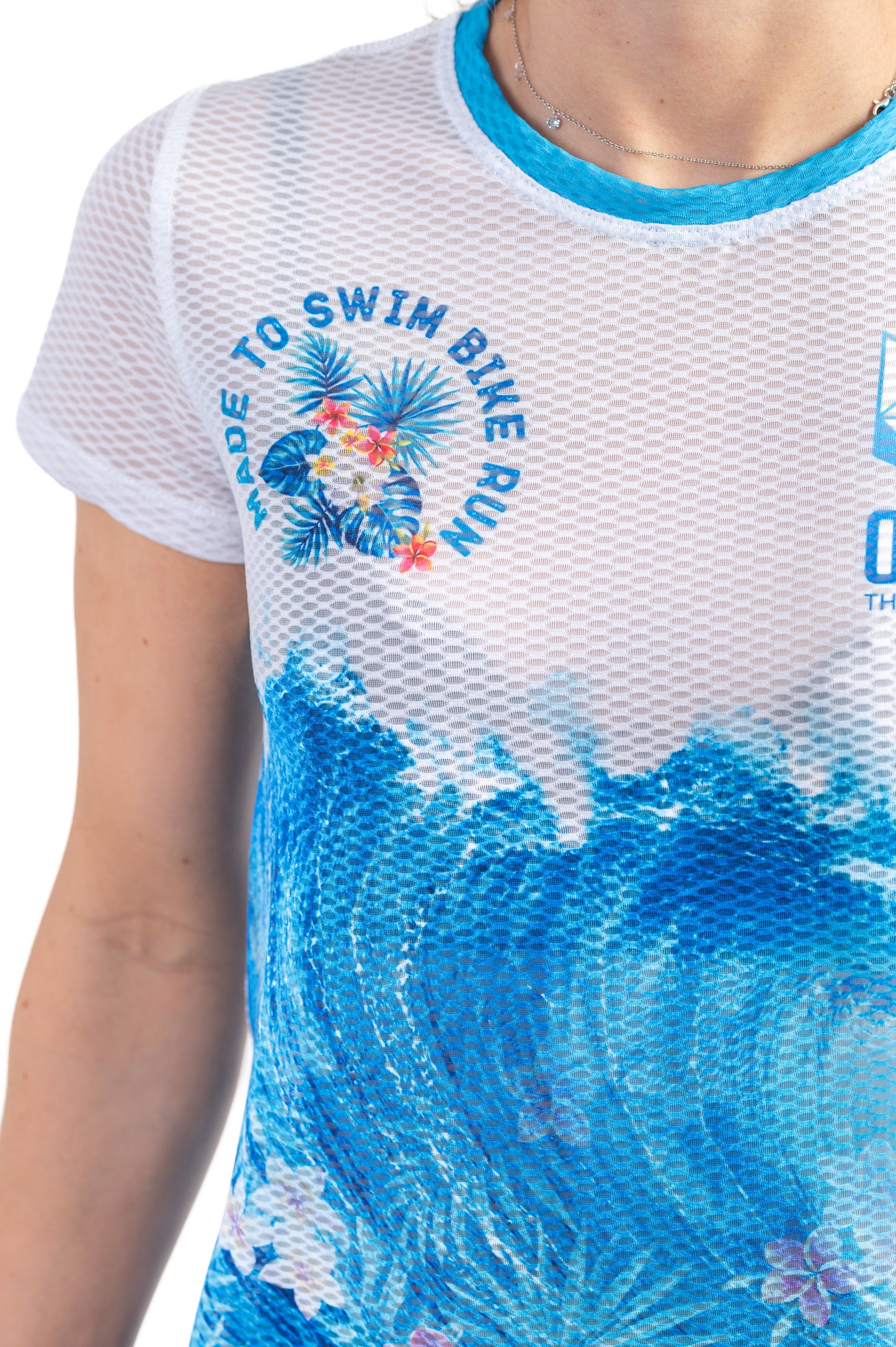 Short Sleeve T-Shirt Women - Swim Bike Run Wave