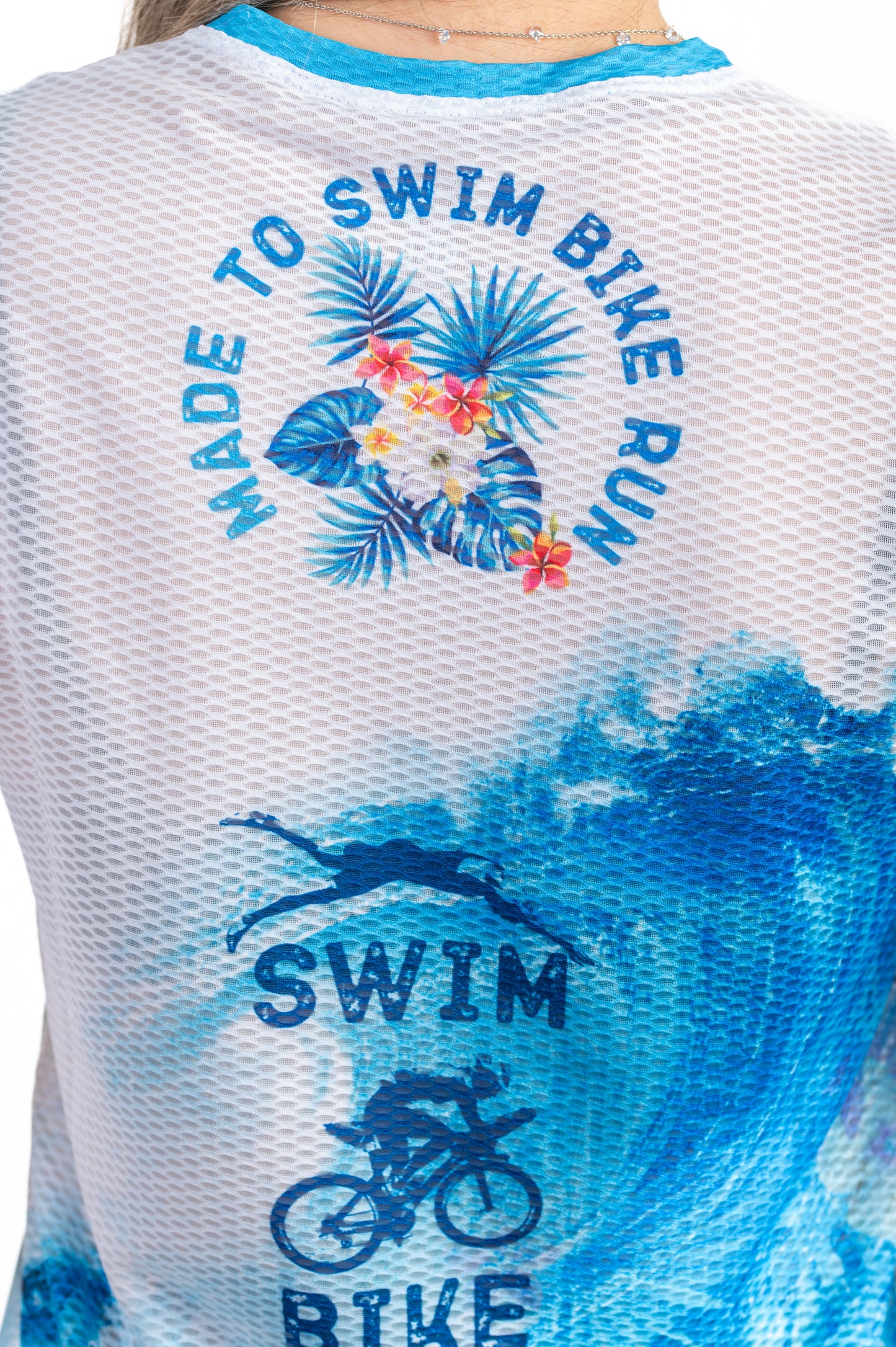 Short Sleeve T-Shirt Women - Swim Bike Run Wave