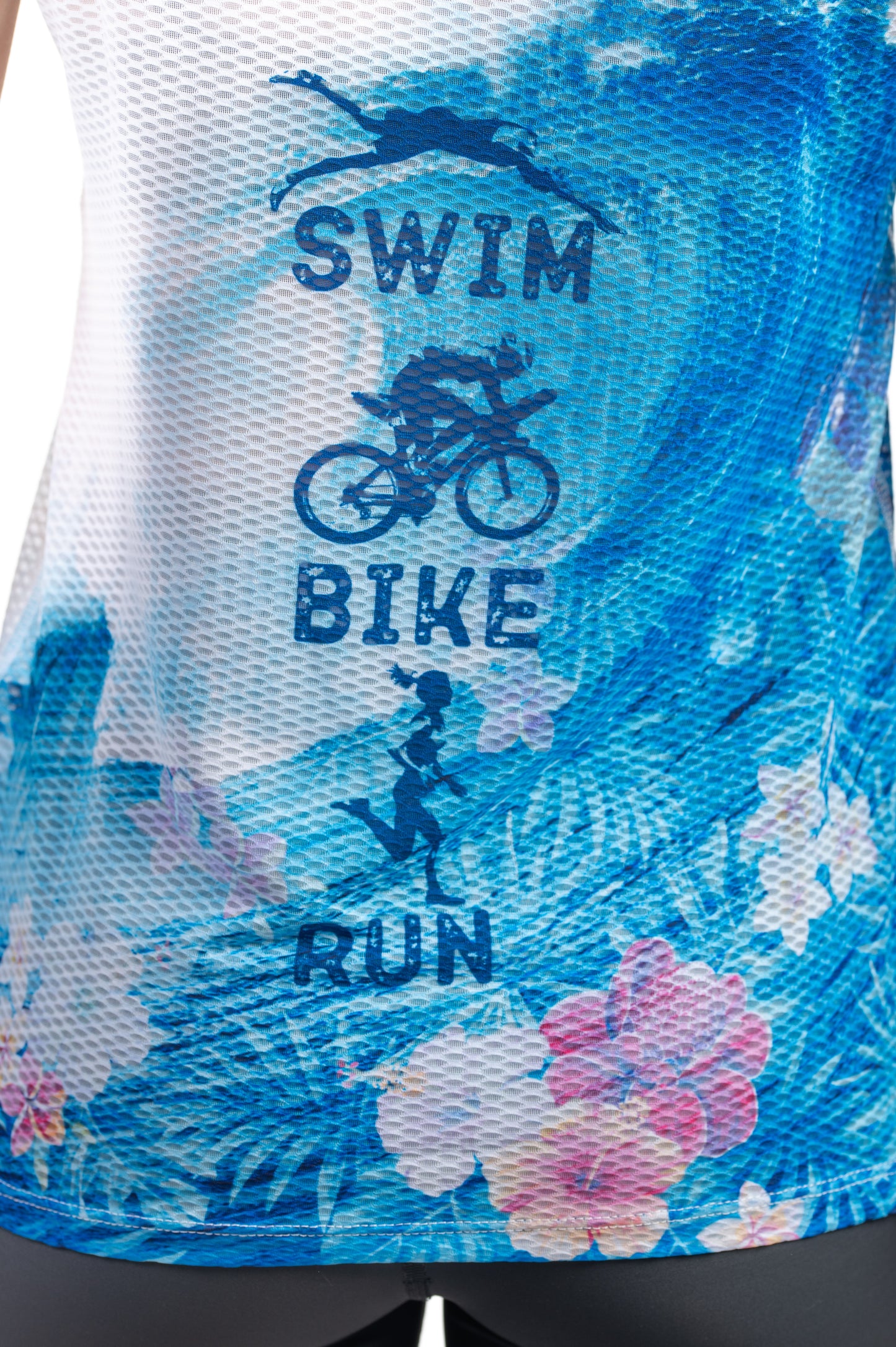 Short Sleeve T-Shirt Women - Swim Bike Run Wave
