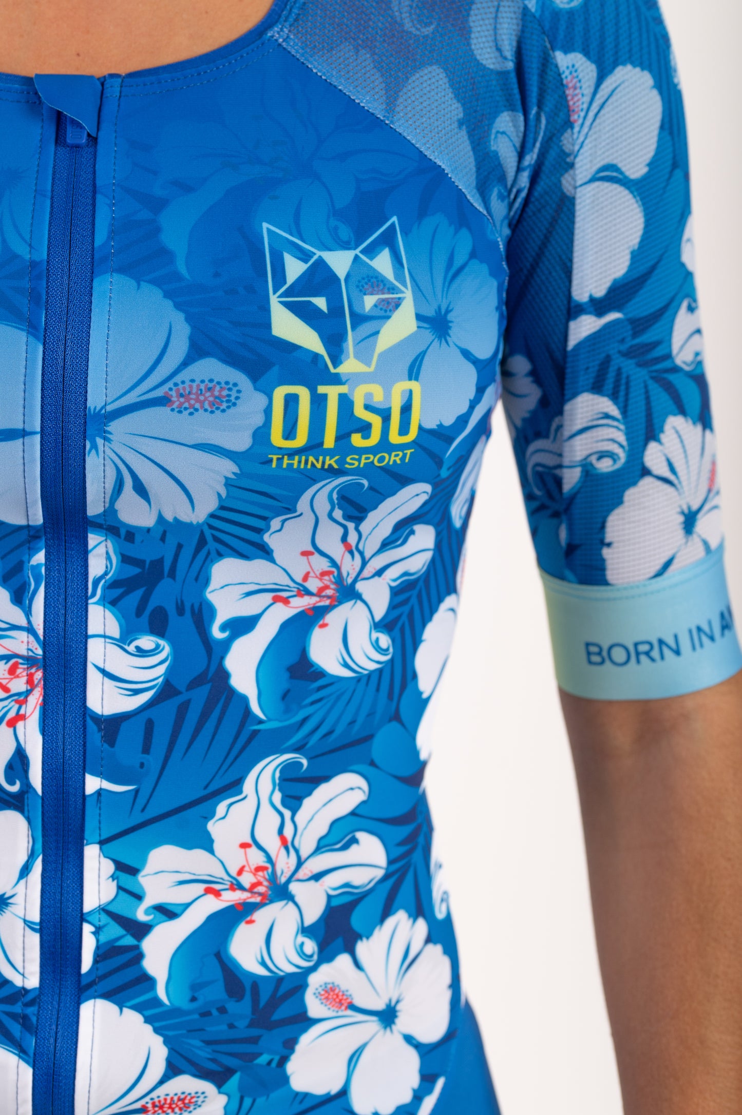 Mono de triatló dona - Nedar Bicicleta Córrer Flor