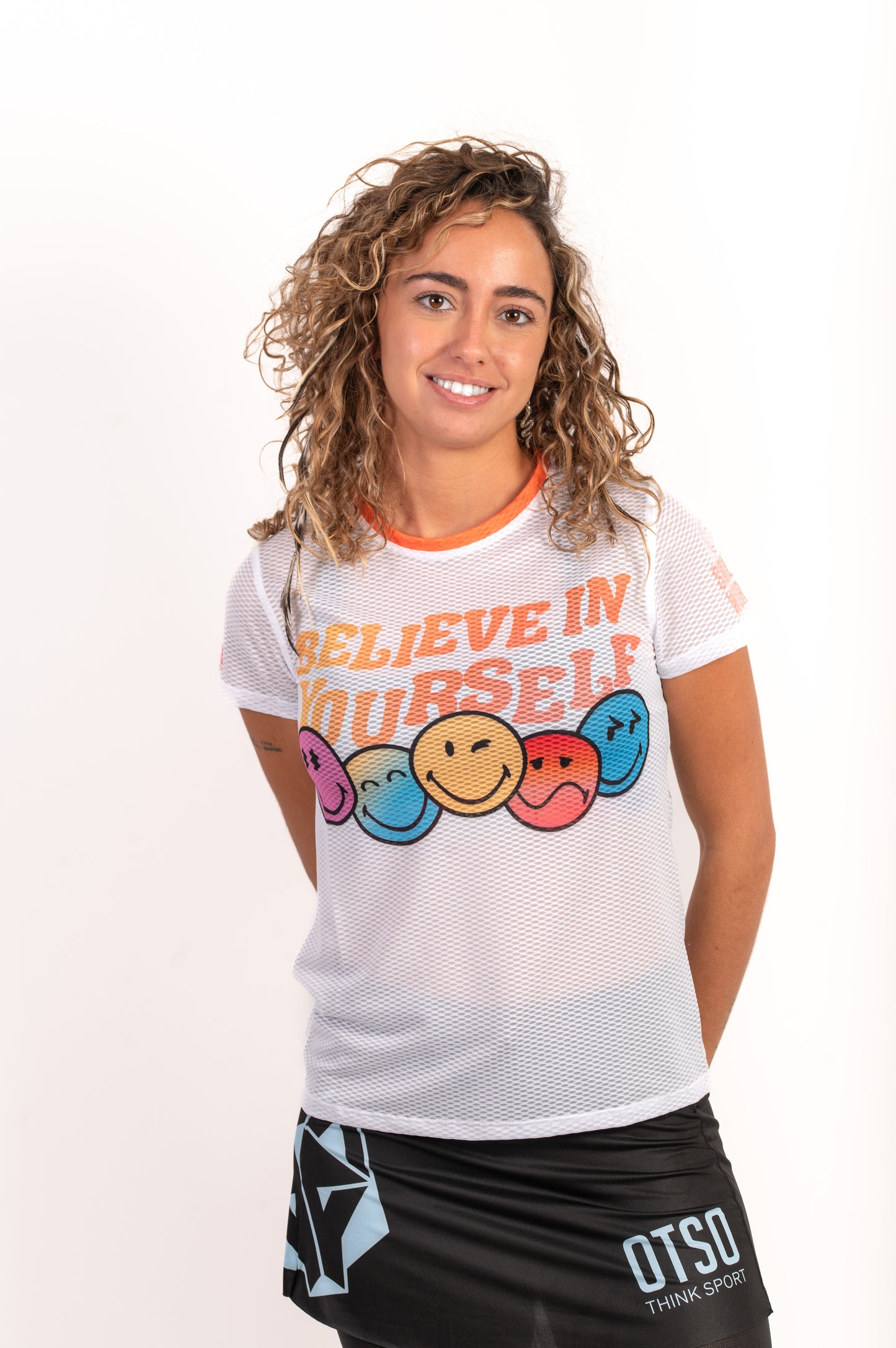 Women's short sleeve t-shirt - S.W.Smiley Believe
