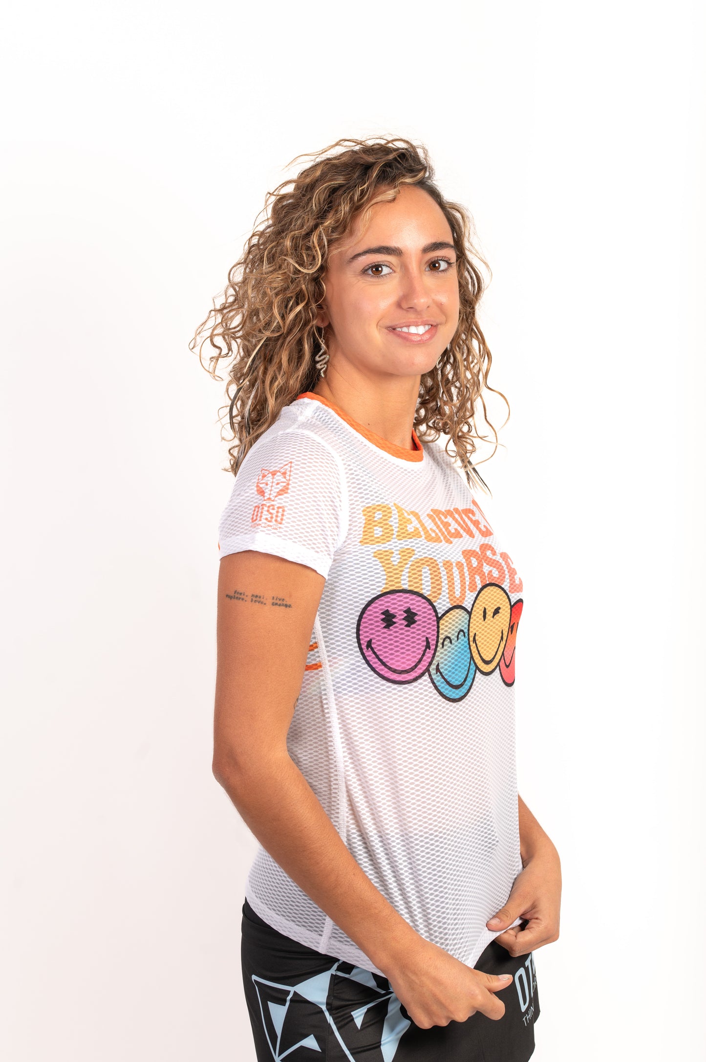 Women's short sleeve t-shirt - S.W.Smiley Believe