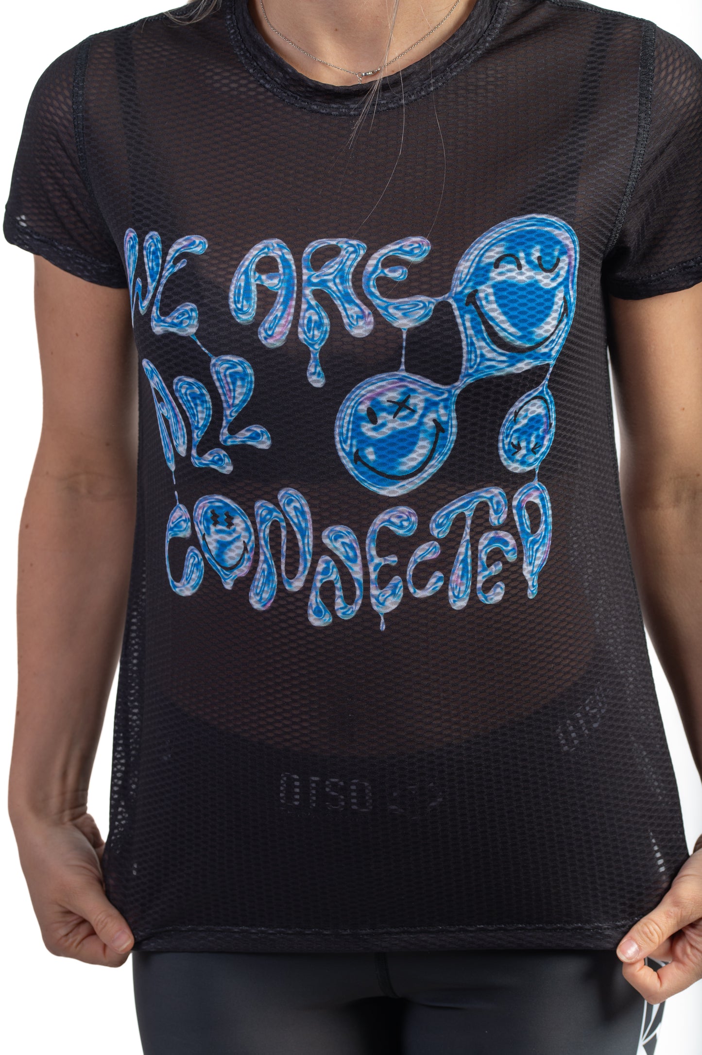 Camiseta de manga curta para mulher - S.W.Smiley Connected