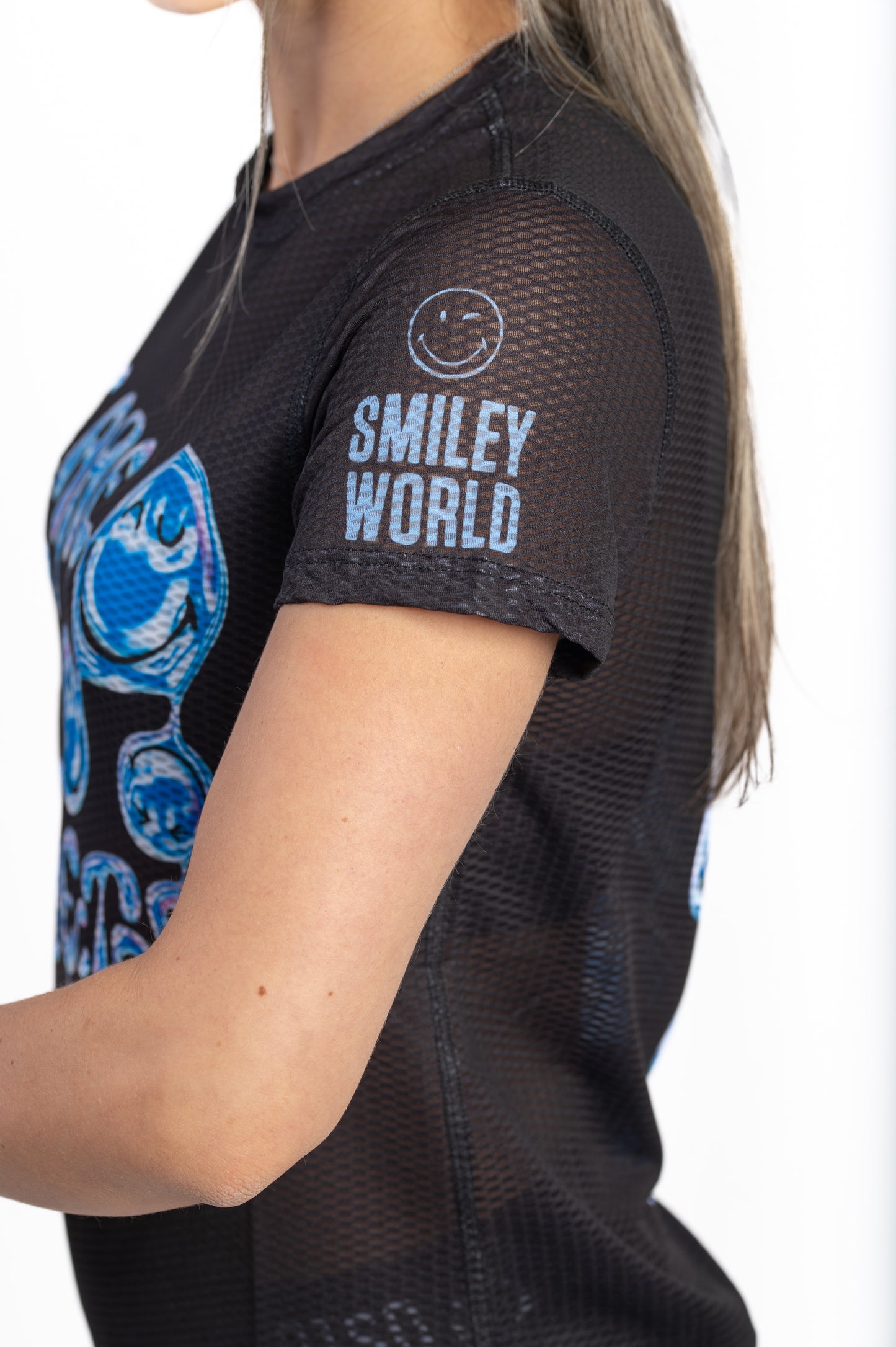 Camiseta de manga curta para mulher - S.W.Smiley Connected