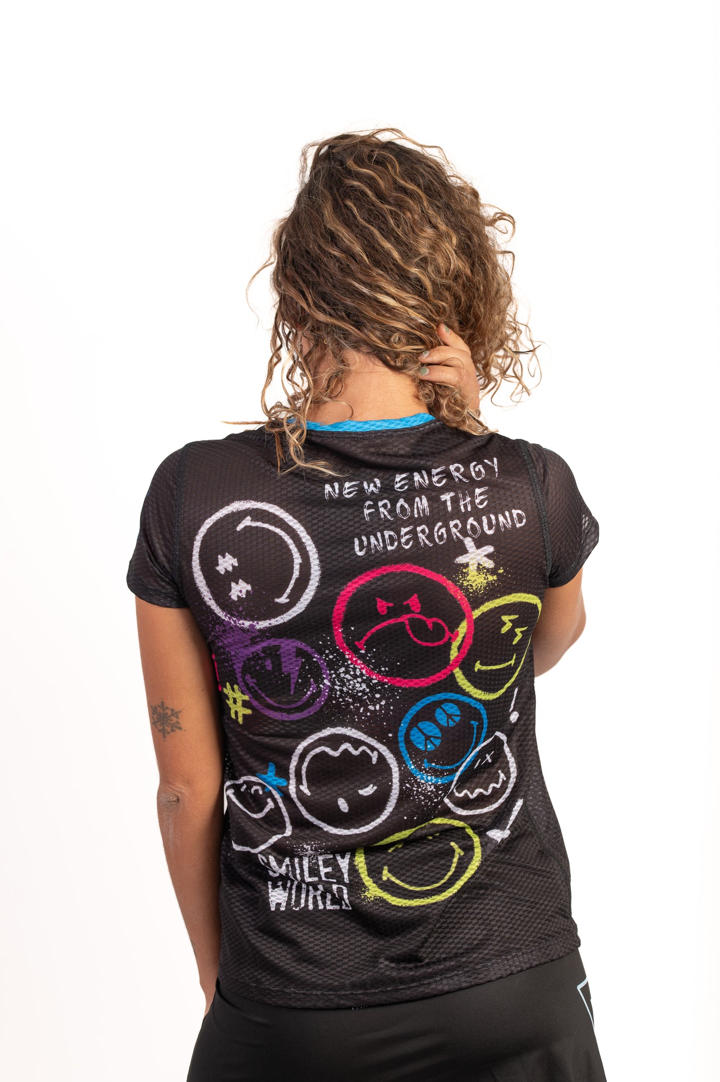 Camiseta manga corta mujer - S.W.Smiley Festival