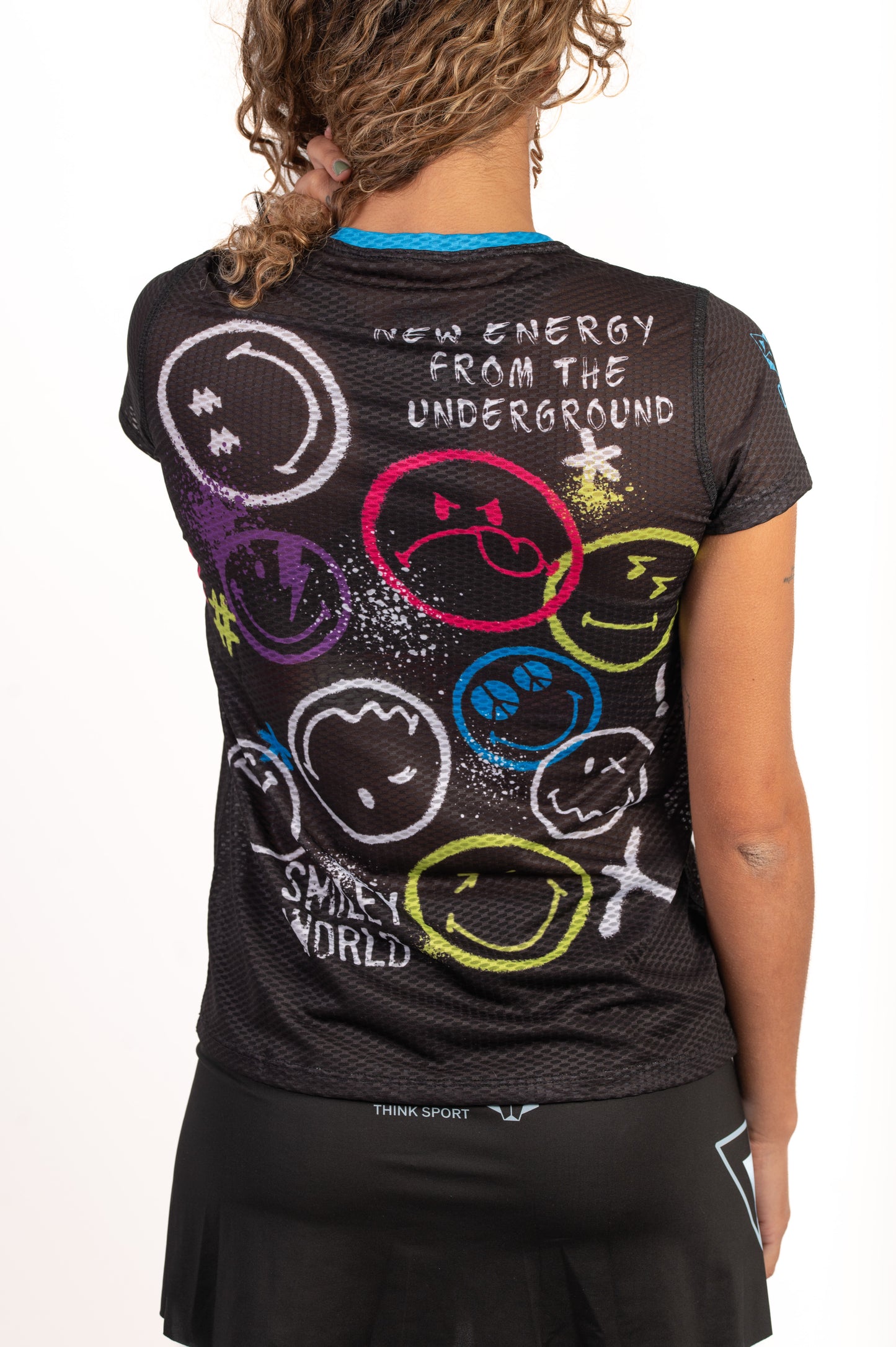 Camiseta manga corta mujer - S.W.Smiley Festival