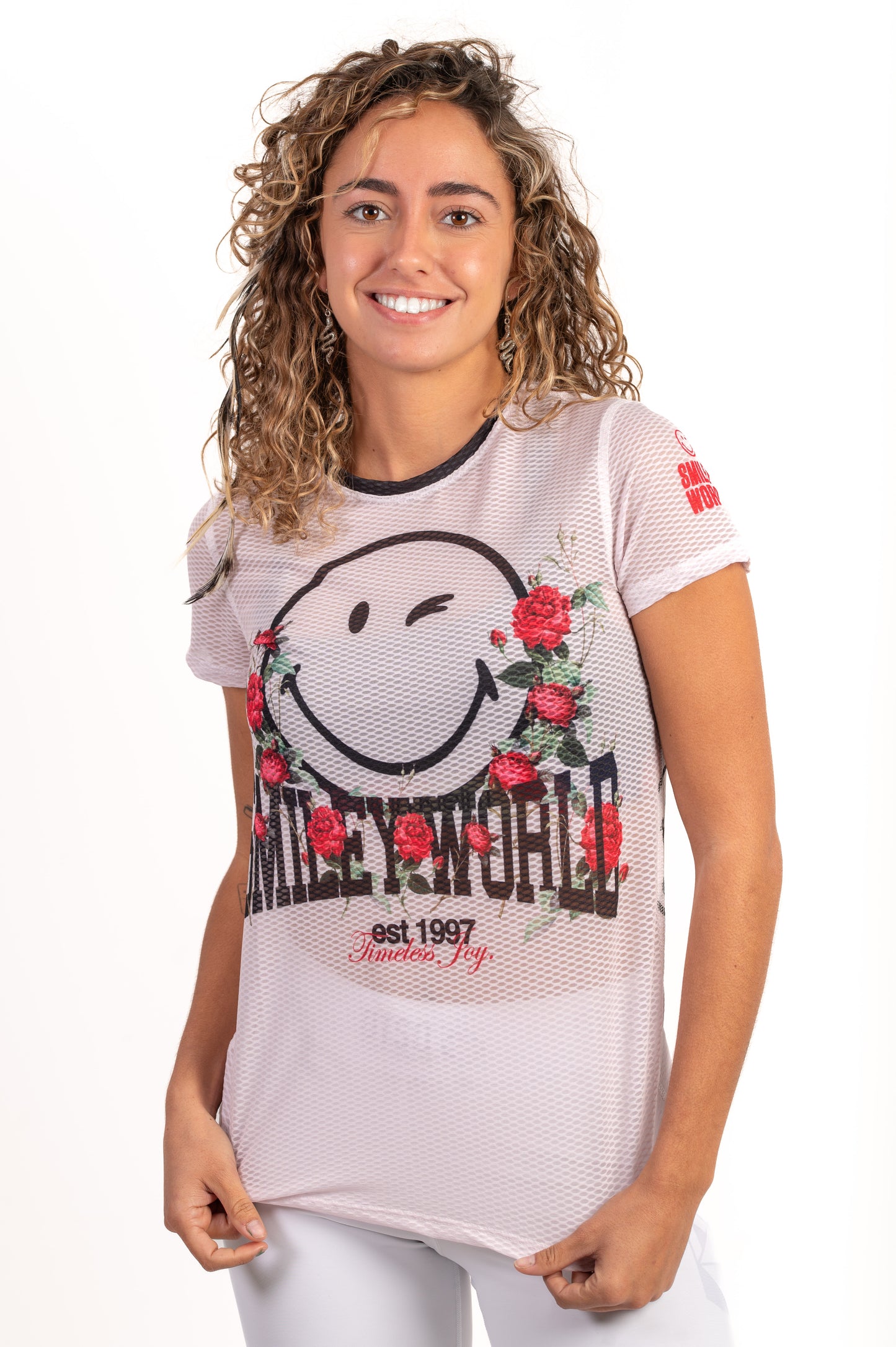 Camiseta manga corta mujer - S.W.Smiley Vintage