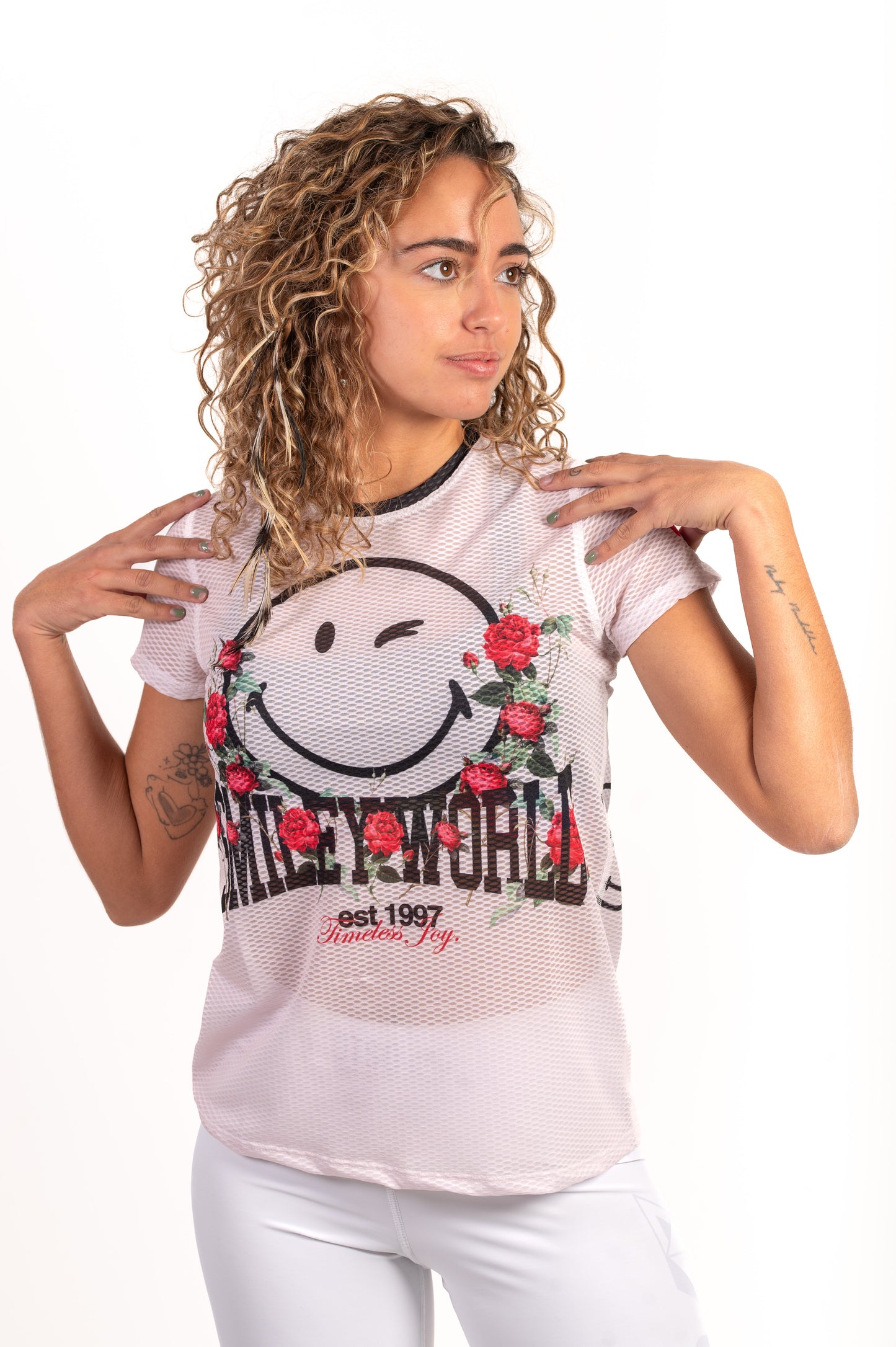 Camiseta manga corta mujer - S.W.Smiley Vintage